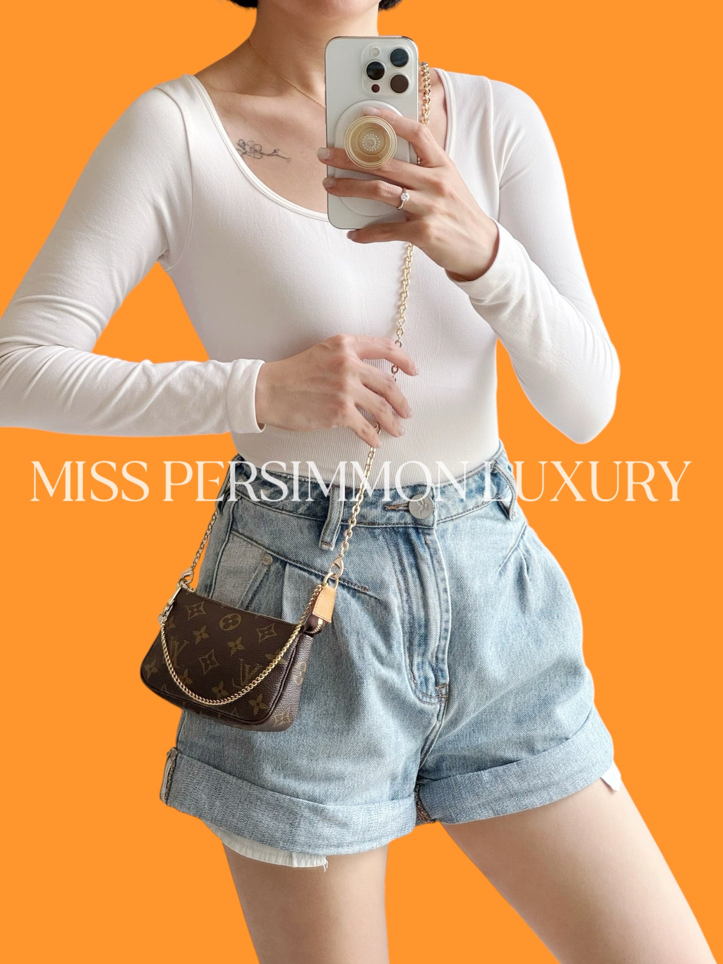 Louis Vuitton Vintage Mini Pochette Accessoires Shoulder Crossbody Bag