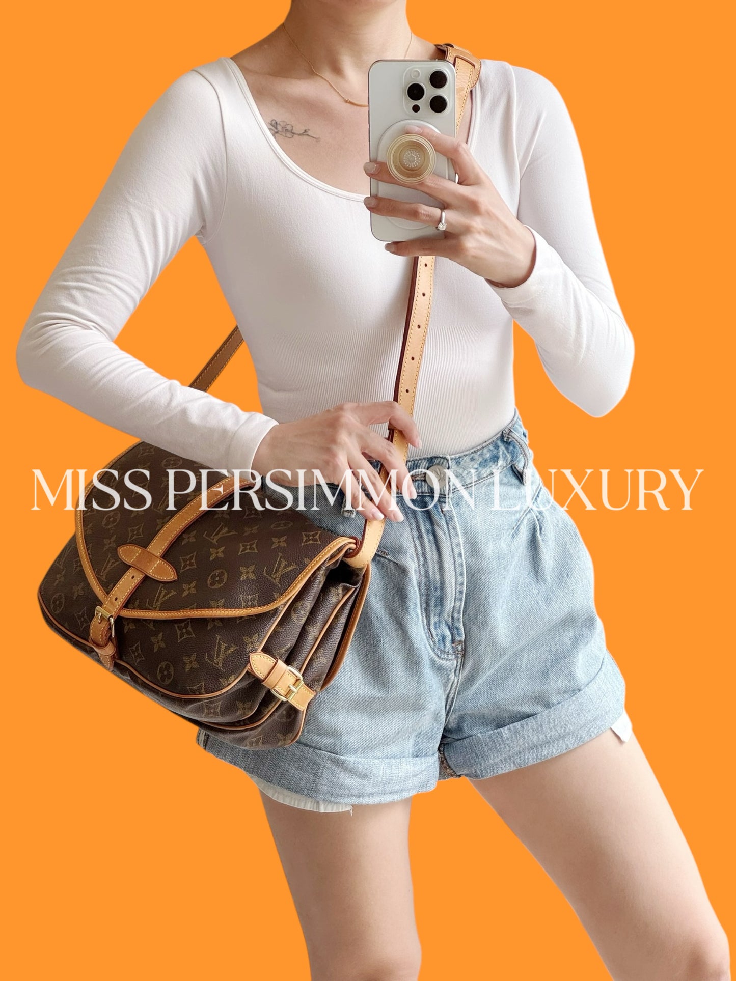 Louis Vuitton Vintage Saumur 30 Shoulder Crossbody Bag