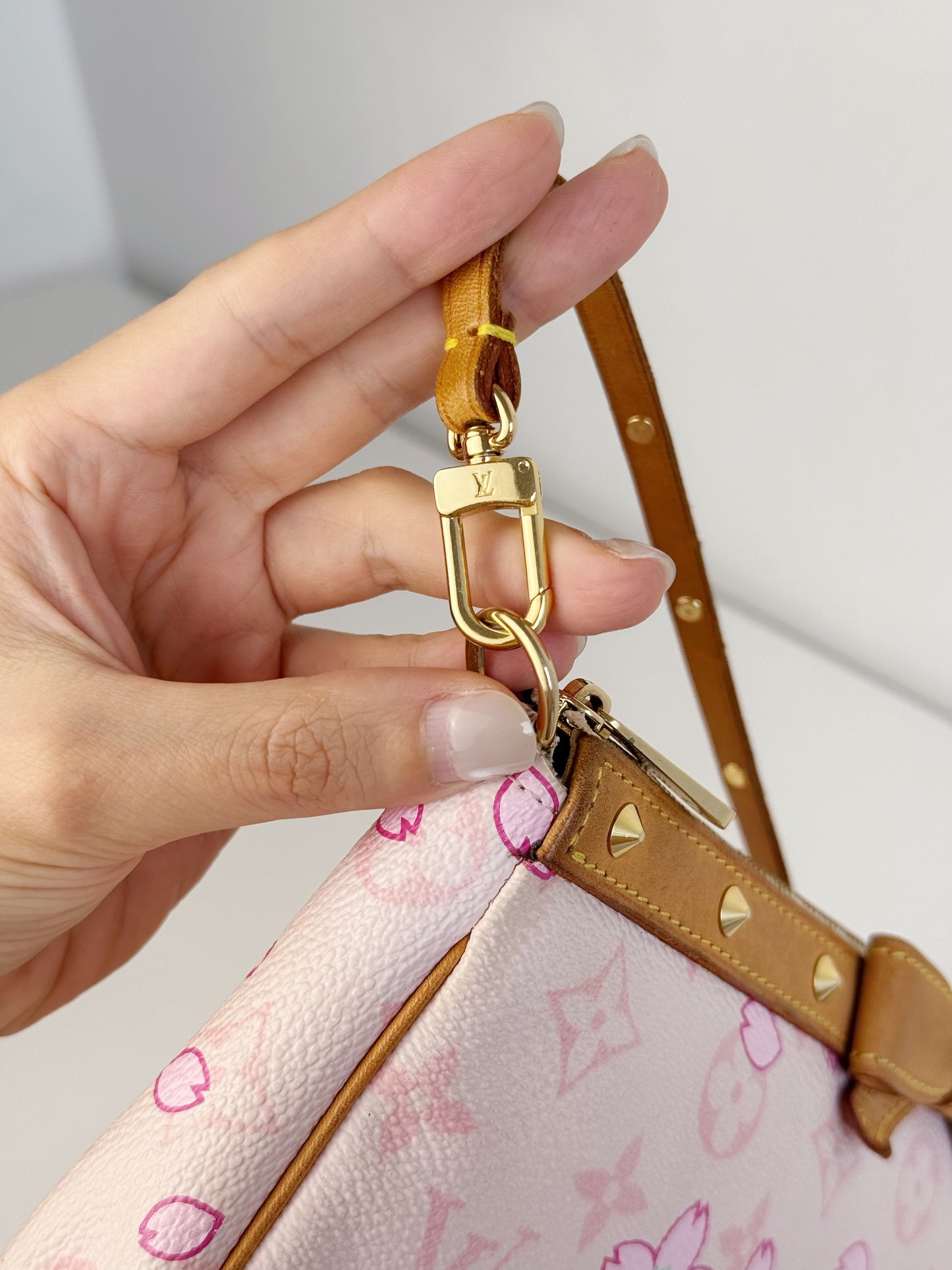 Louis Vuitton Murakami Takashi Limited Edition Cherry Blossom Pochette Accessoires Shoulder Crossbody Bag