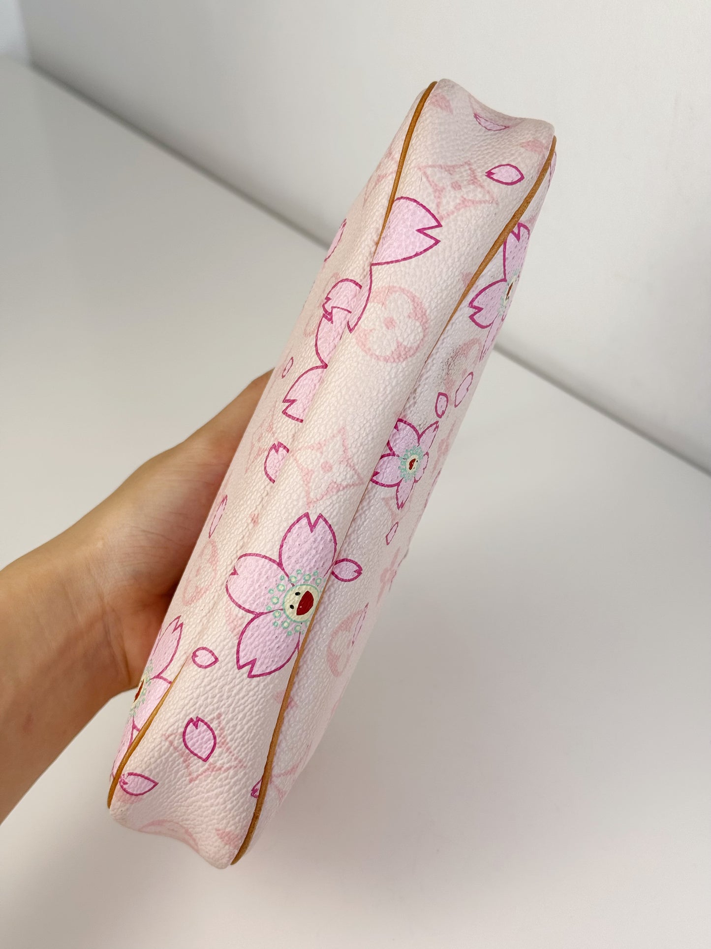 Louis Vuitton Murakami Takashi Limited Edition Cherry Blossom Pochette Accessoires Shoulder Crossbody Bag