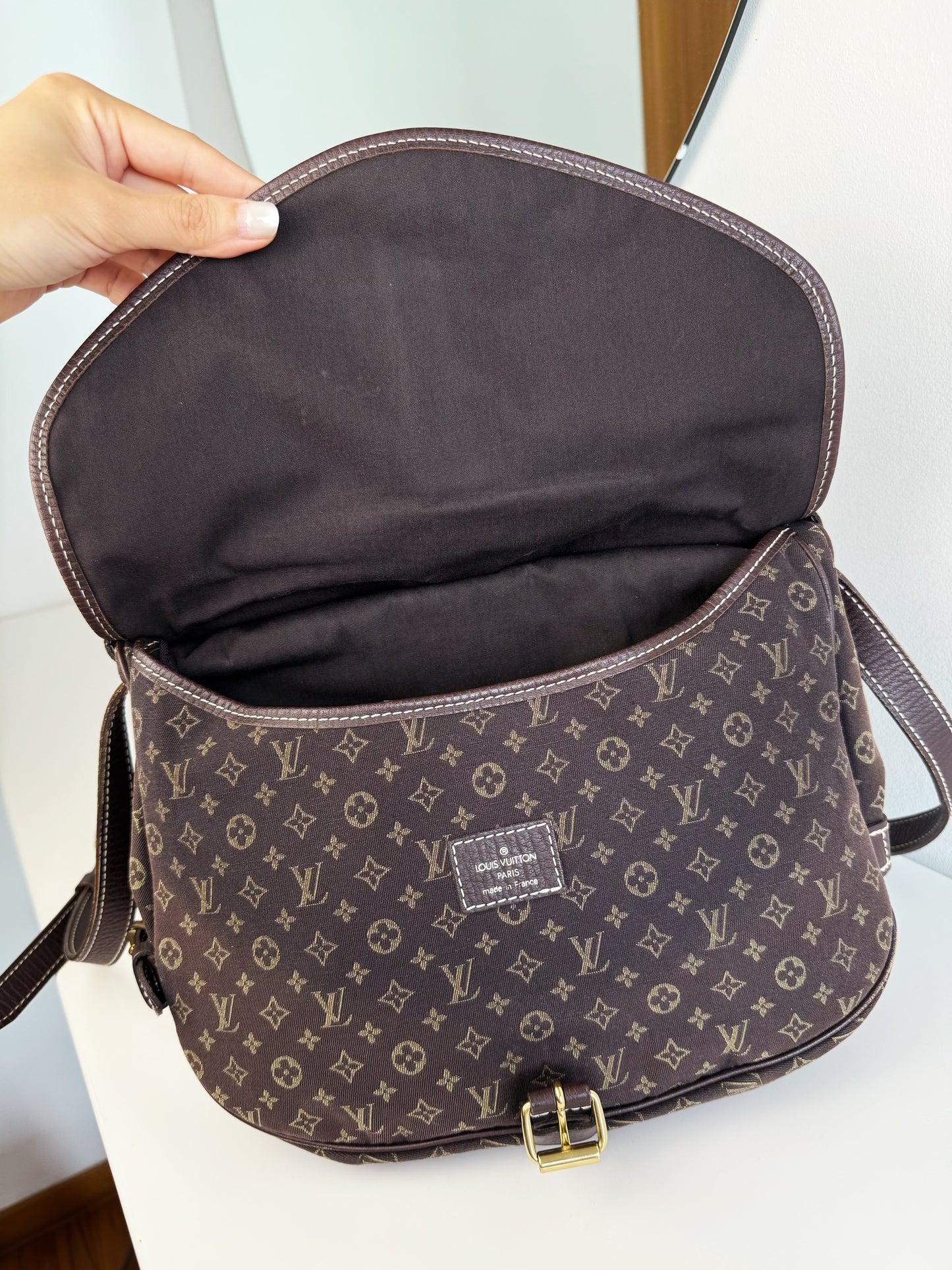 Louis Vuitton Vintage Denim Saumur 30 Shoulder Crossbody Bag
