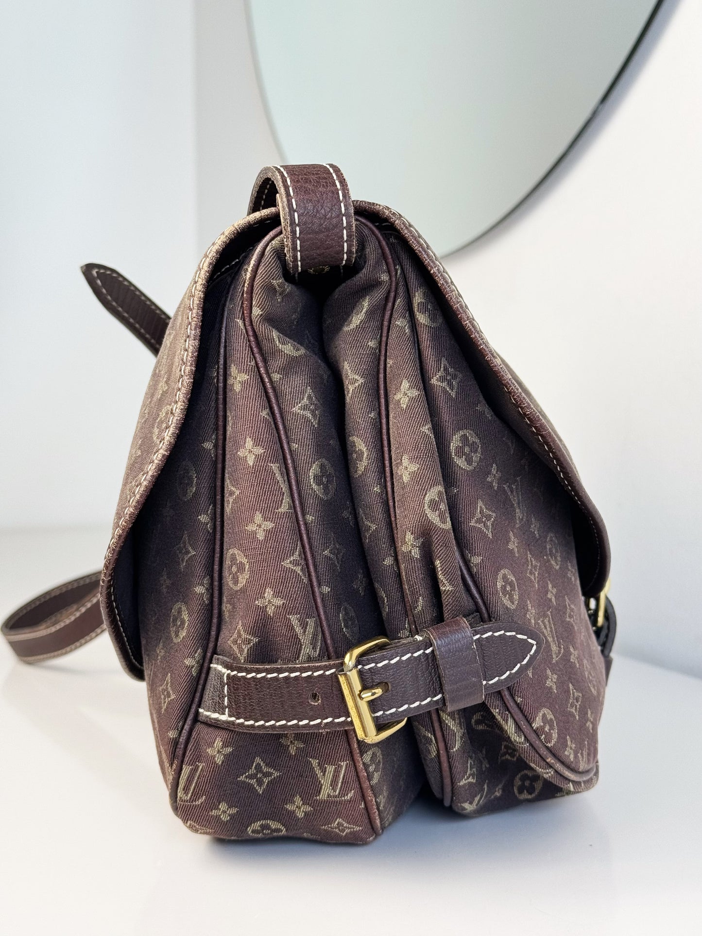 Louis Vuitton Vintage Denim Saumur 30 Shoulder Crossbody Bag