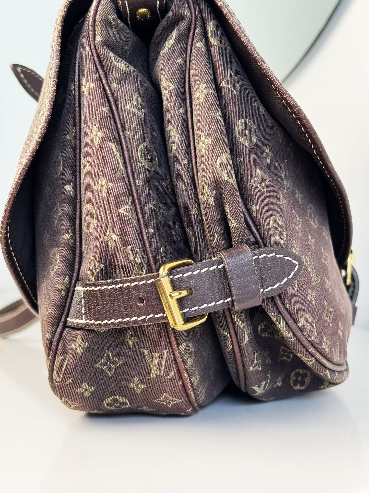 Louis Vuitton Vintage Denim Saumur 30 Shoulder Crossbody Bag