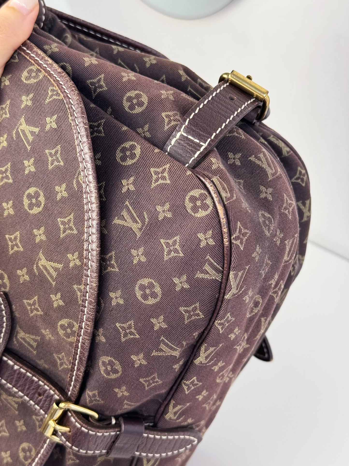 Louis Vuitton Vintage Denim Saumur 30 Shoulder Crossbody Bag