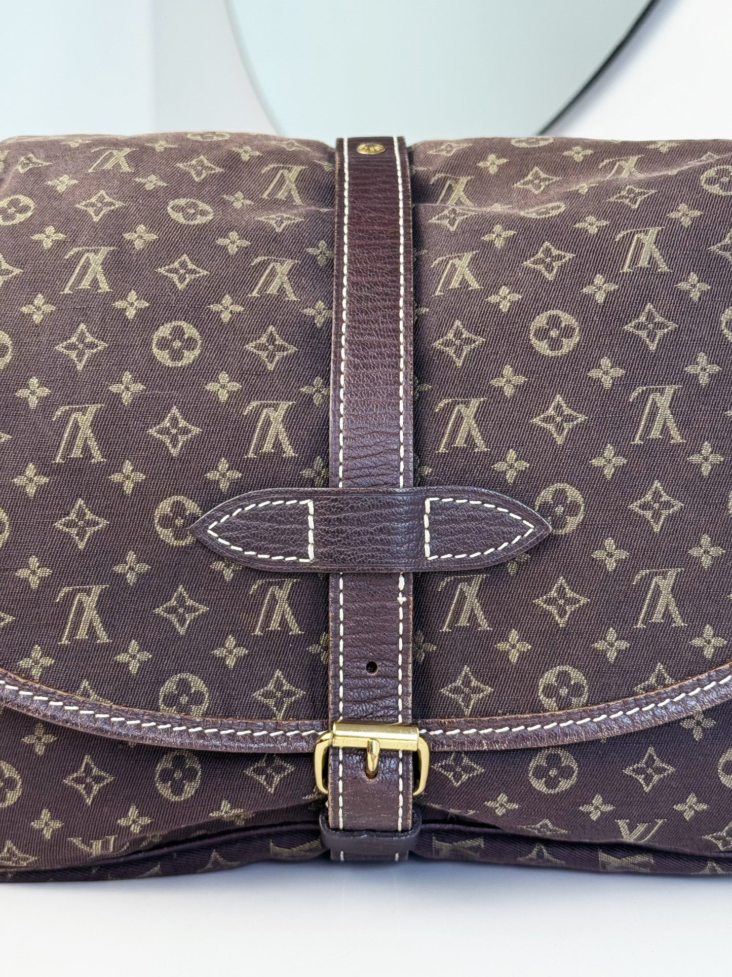 Louis Vuitton Vintage Denim Saumur 30 Shoulder Crossbody Bag