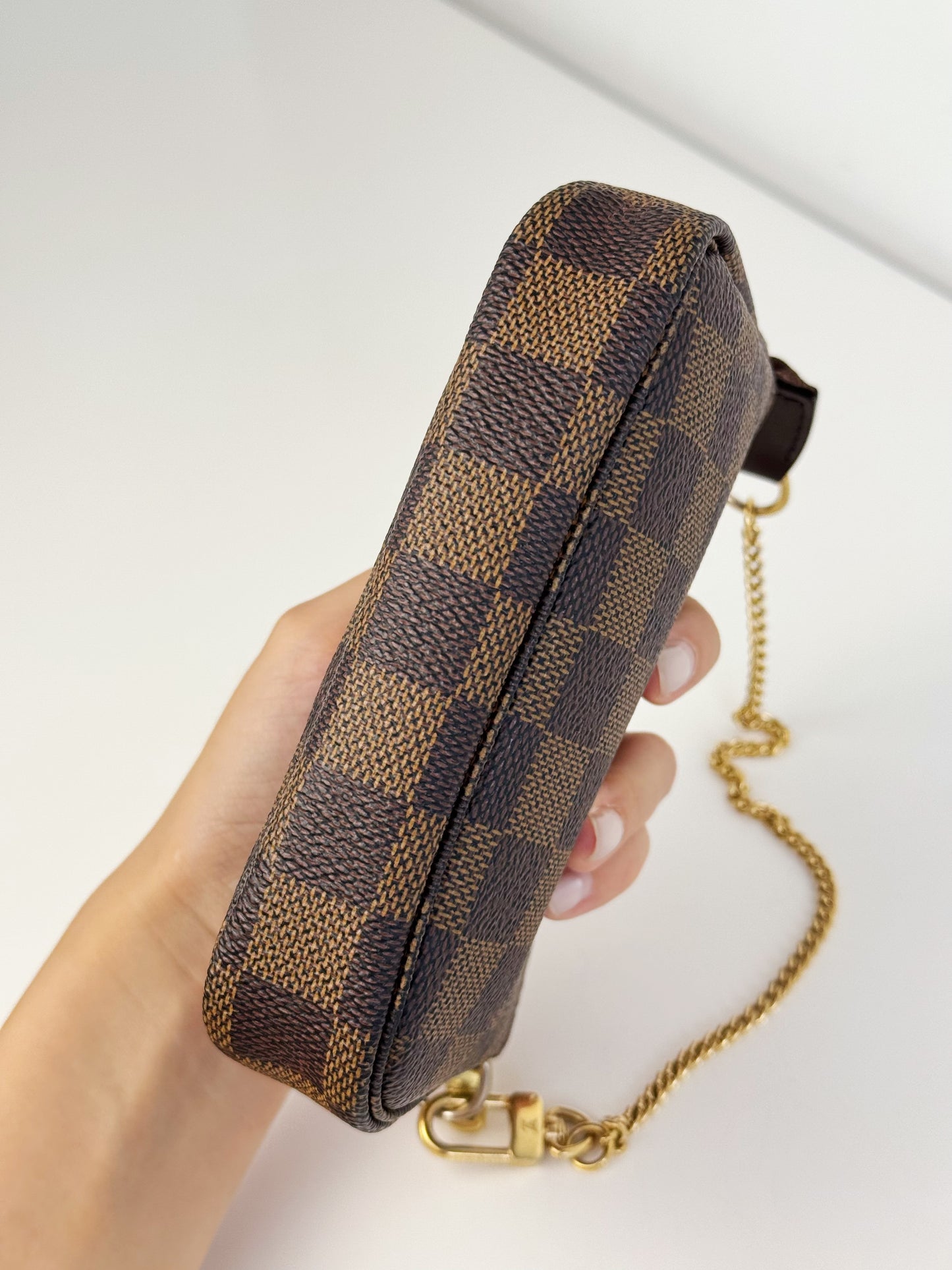 Louis Vuitton Vintage Damier Mini Pochette Accessoires Shoulder Crossbody Bag