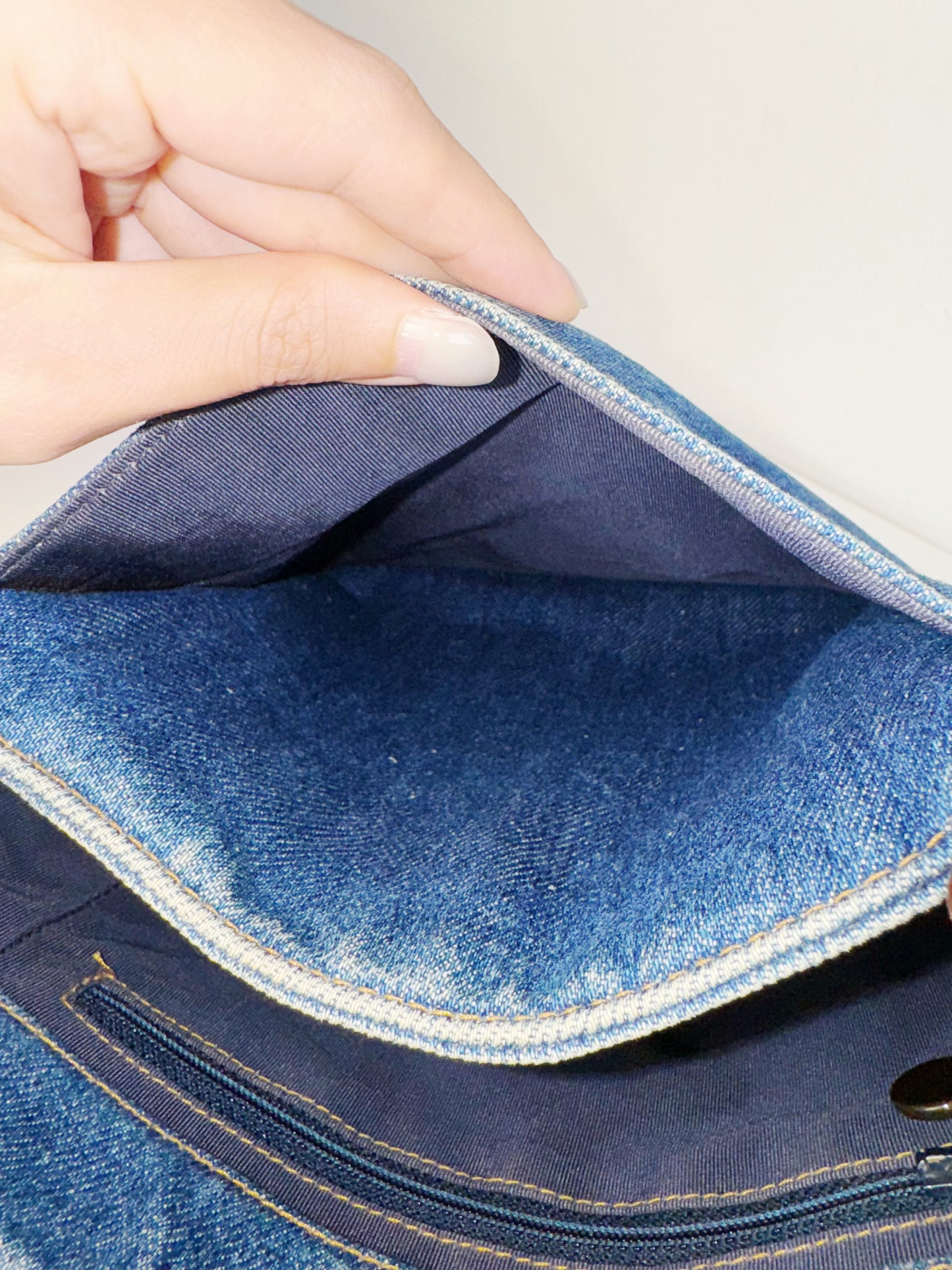 Chanel Vintage Denim Coco Mark Shoulder Tote Bag