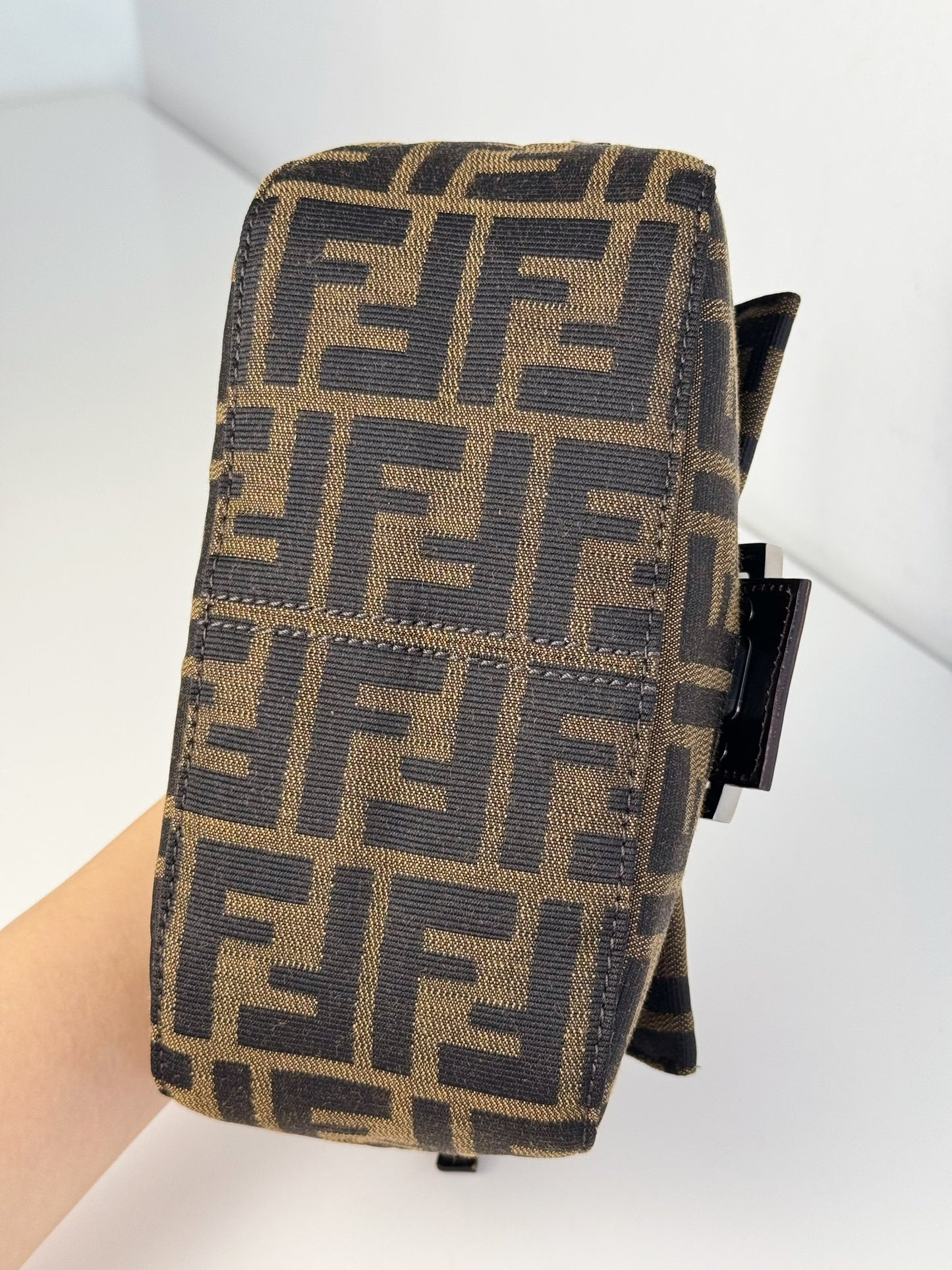 Fendi Vintage Mini Zucca Mamma Baguette Shoulder Bag
