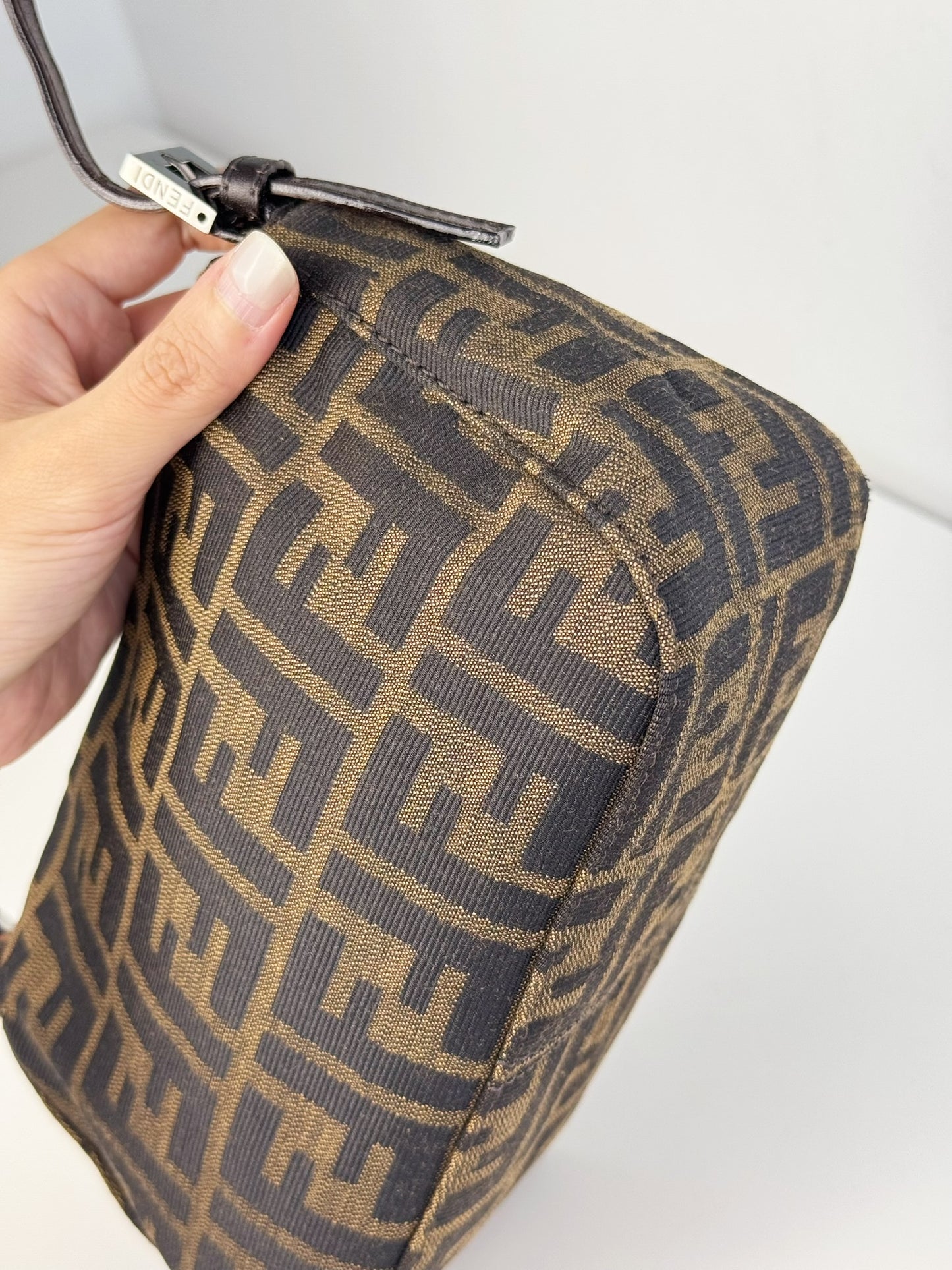 Fendi Vintage Mini Zucca Mamma Baguette Shoulder Bag