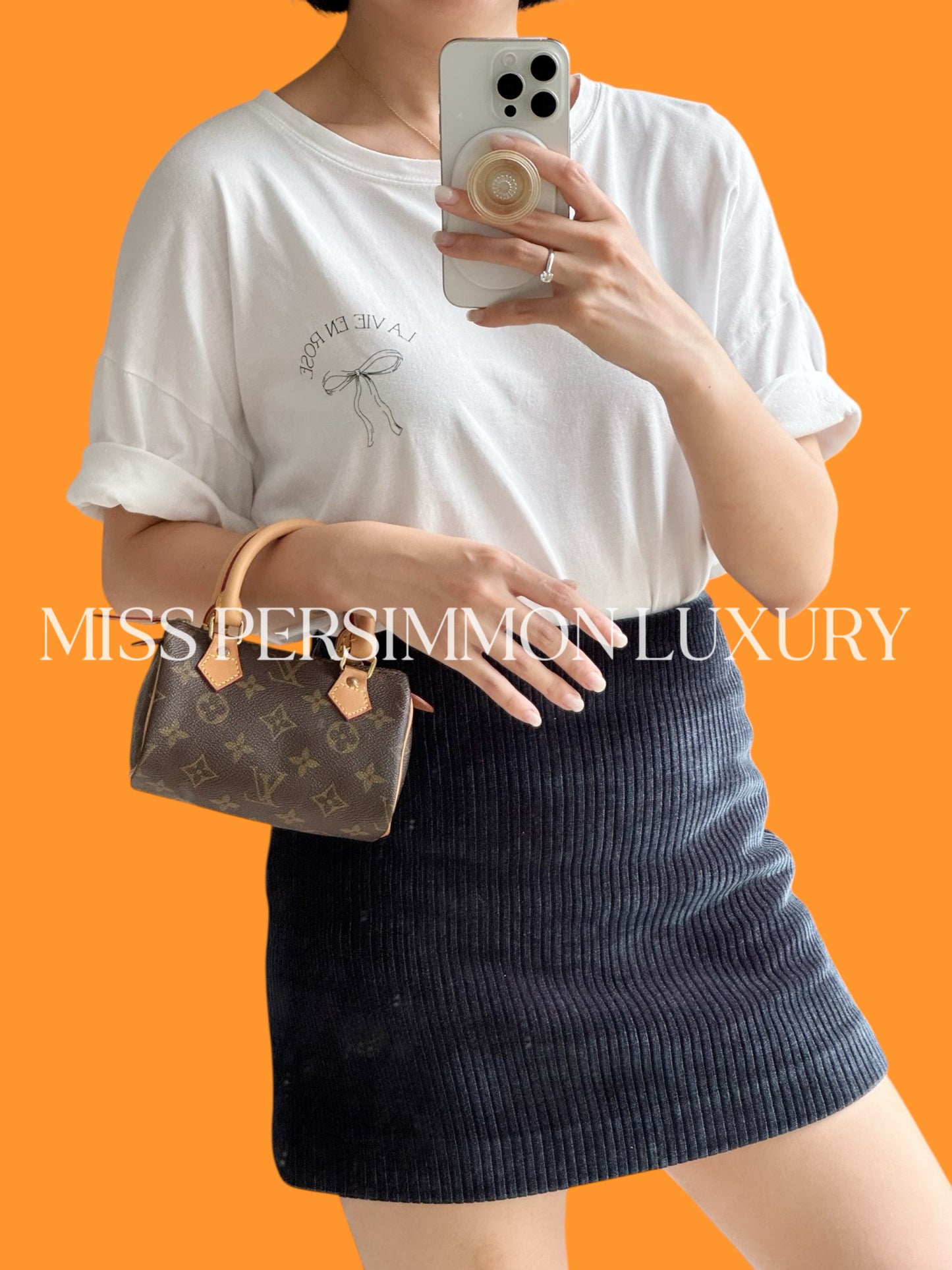 Louis Vuitton Vintage Mini Speedy Handbag Crossbody Bag