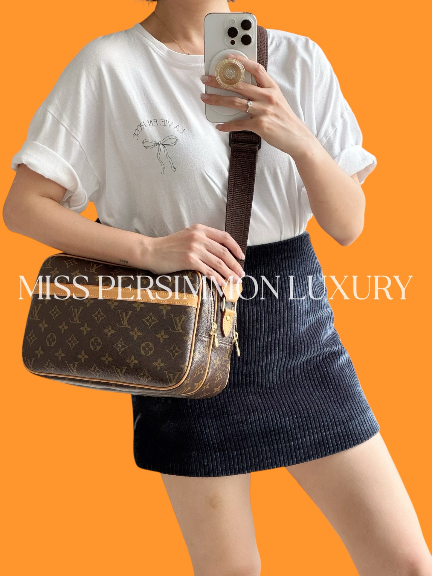 Louis Vuitton Vintage Reporter Shoulder Crossbody Bag