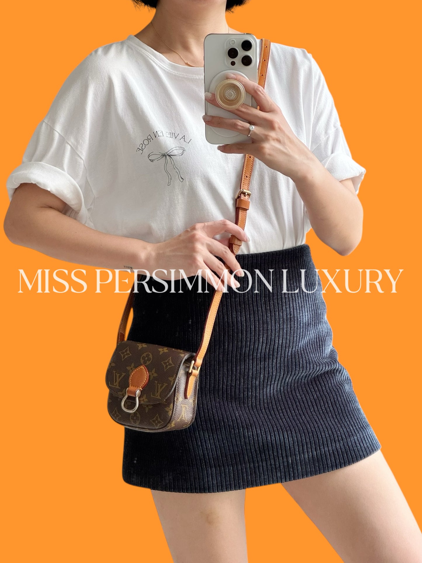 Louis Vuitton Vintage Mini Saint Cloud Crossbody Bag
