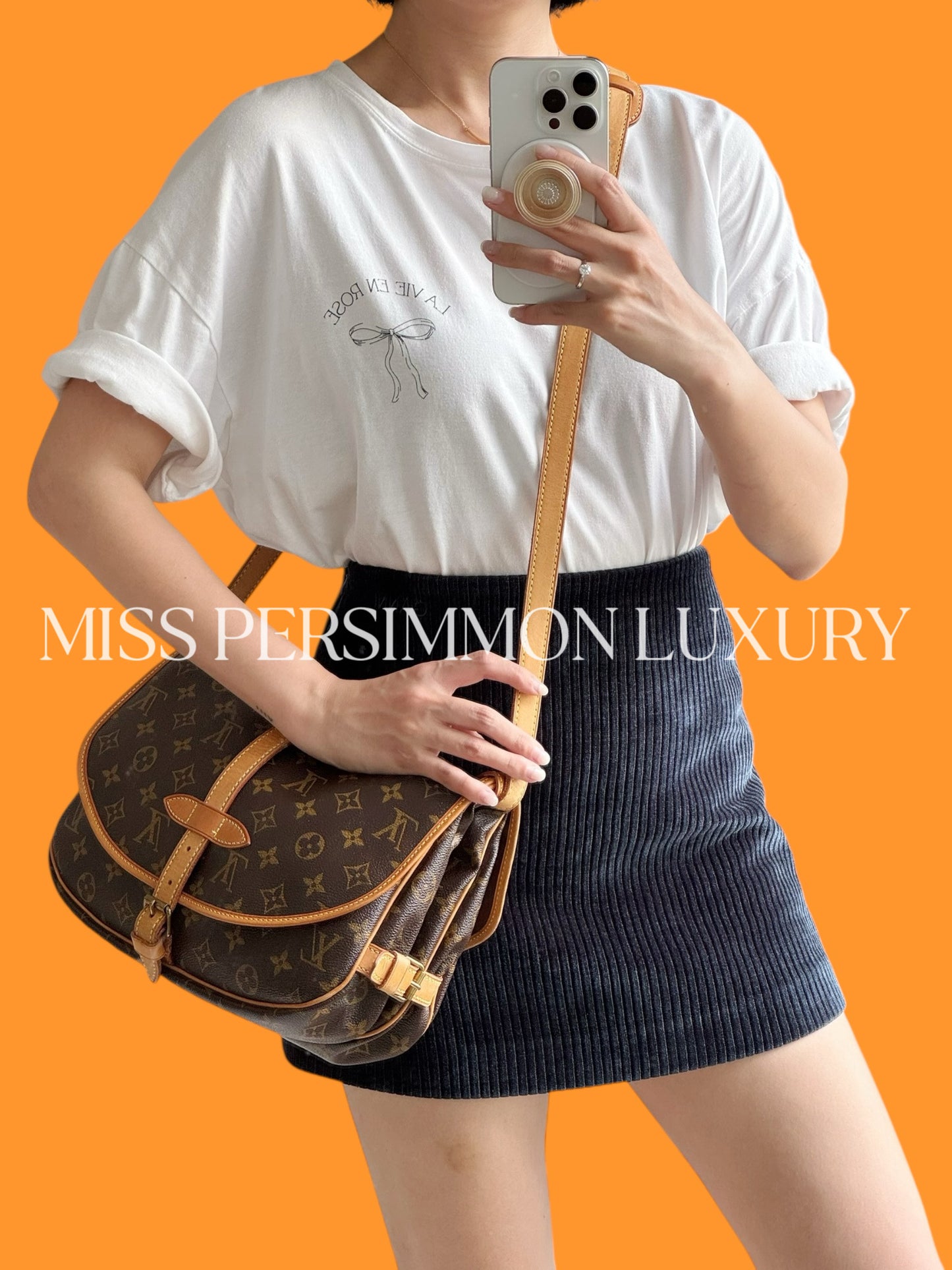 Louis Vuitton Vintage Saumur 30 Shoulder Crossbody Bag
