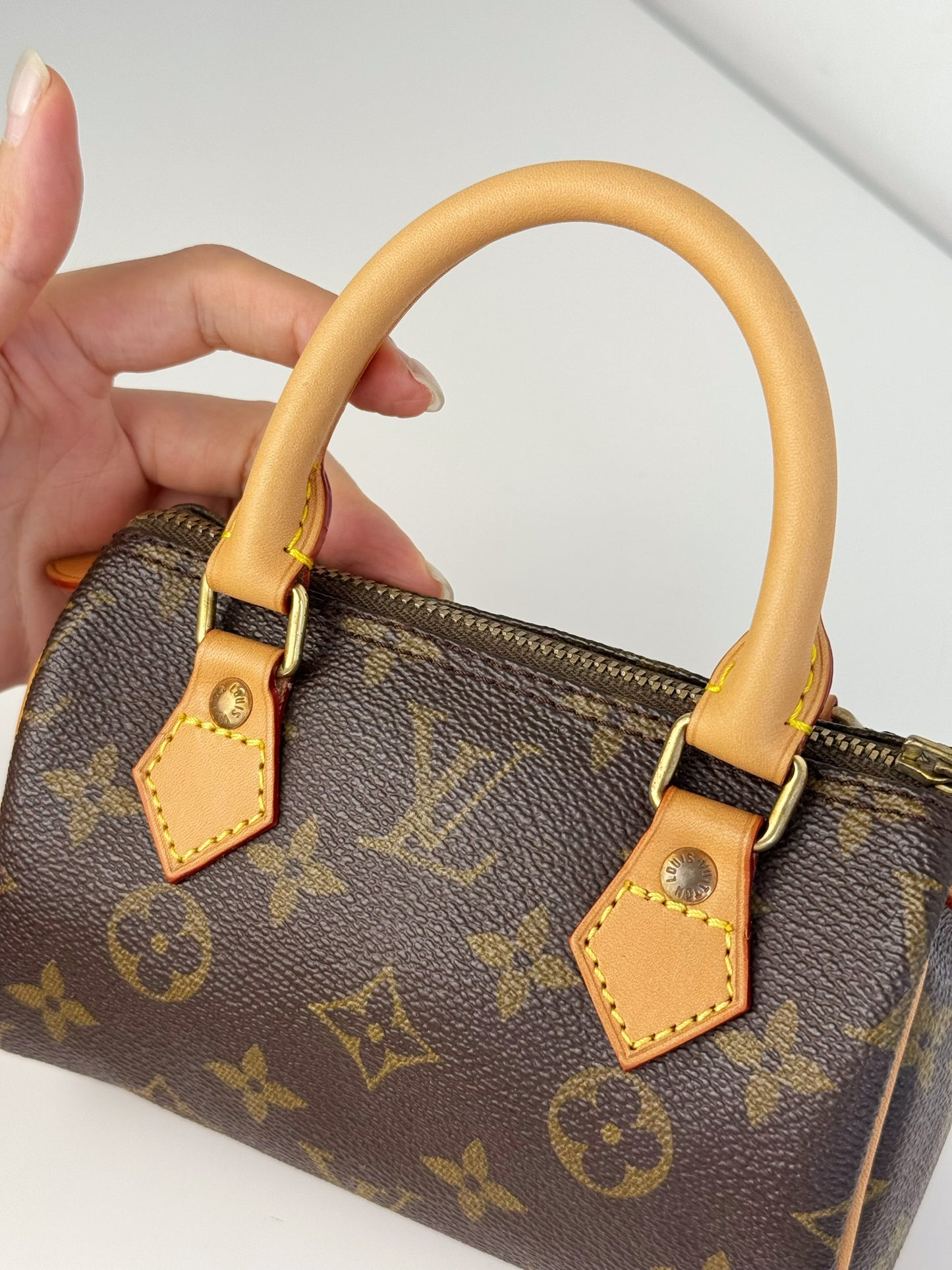 Louis Vuitton Vintage Mini Speedy Handbag Crossbody Bag