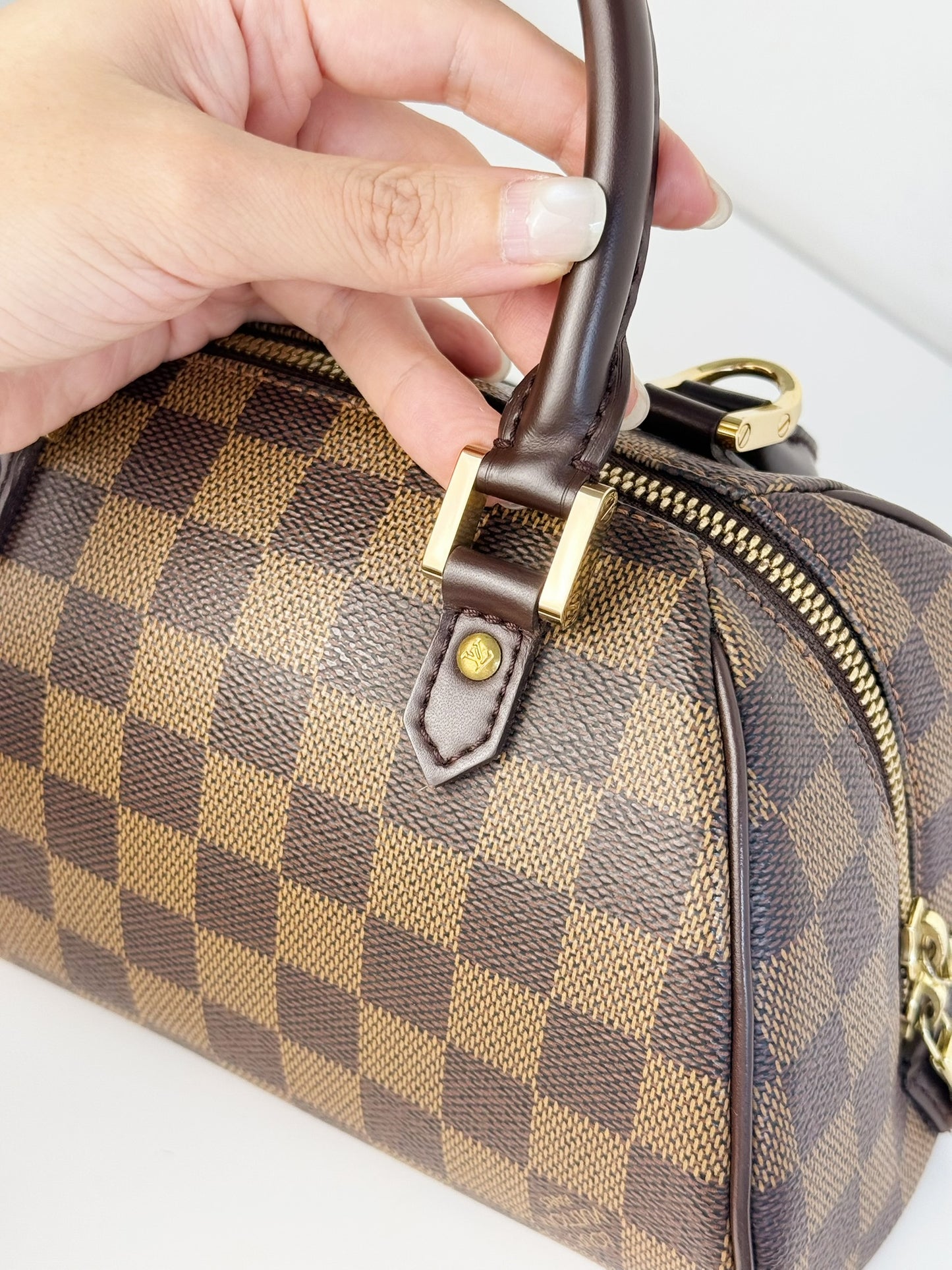 Louis Vuitton Vintage Damier Ribera Mini Handbag Crossbody Bag