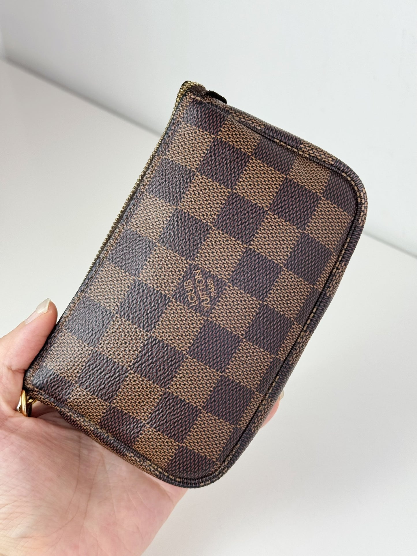 Louis Vuitton Vintage Mini Damier Pochette Accessoires Shoulder Crossbody Bag