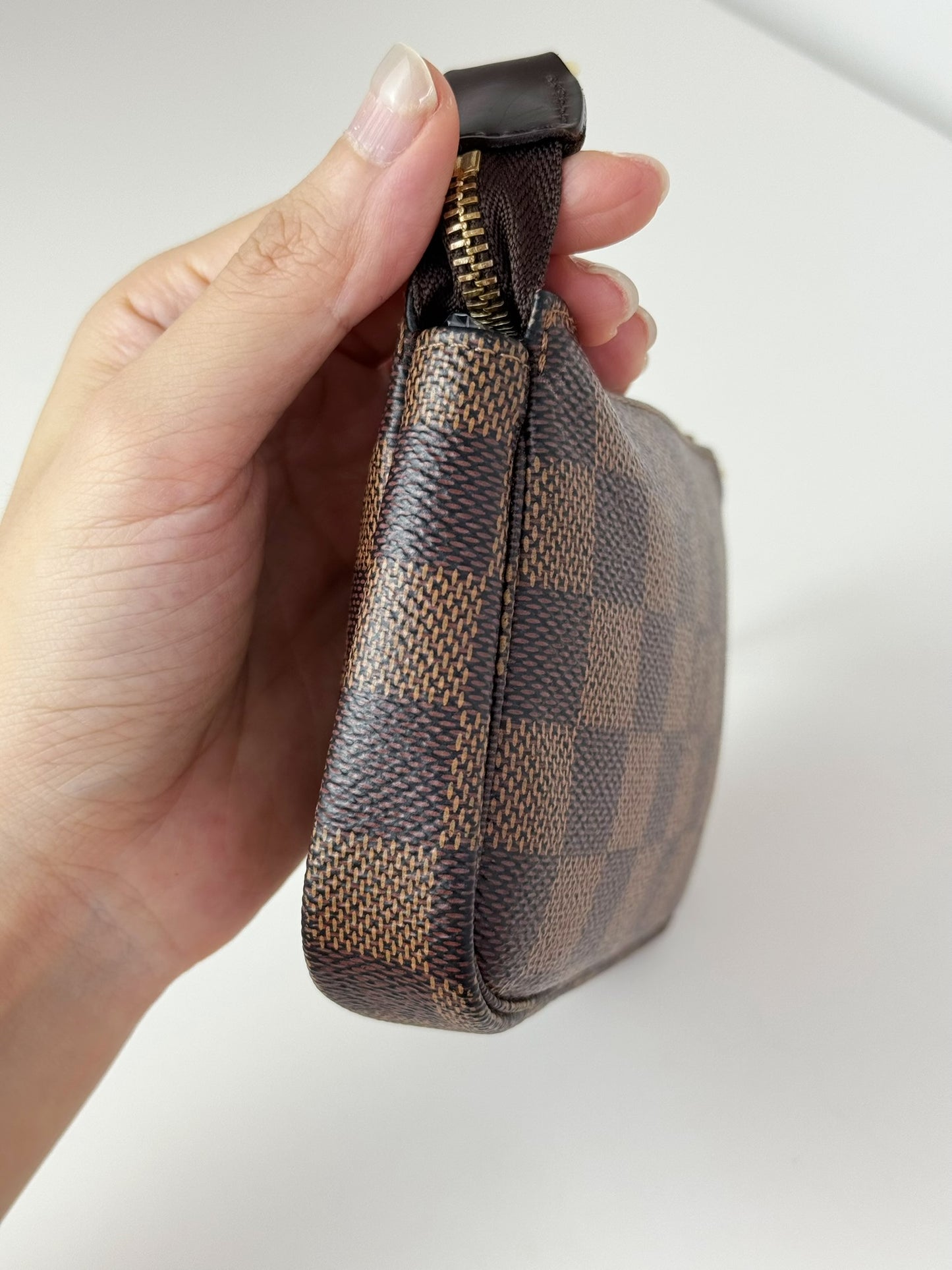 Louis Vuitton Vintage Mini Damier Pochette Accessoires Shoulder Crossbody Bag
