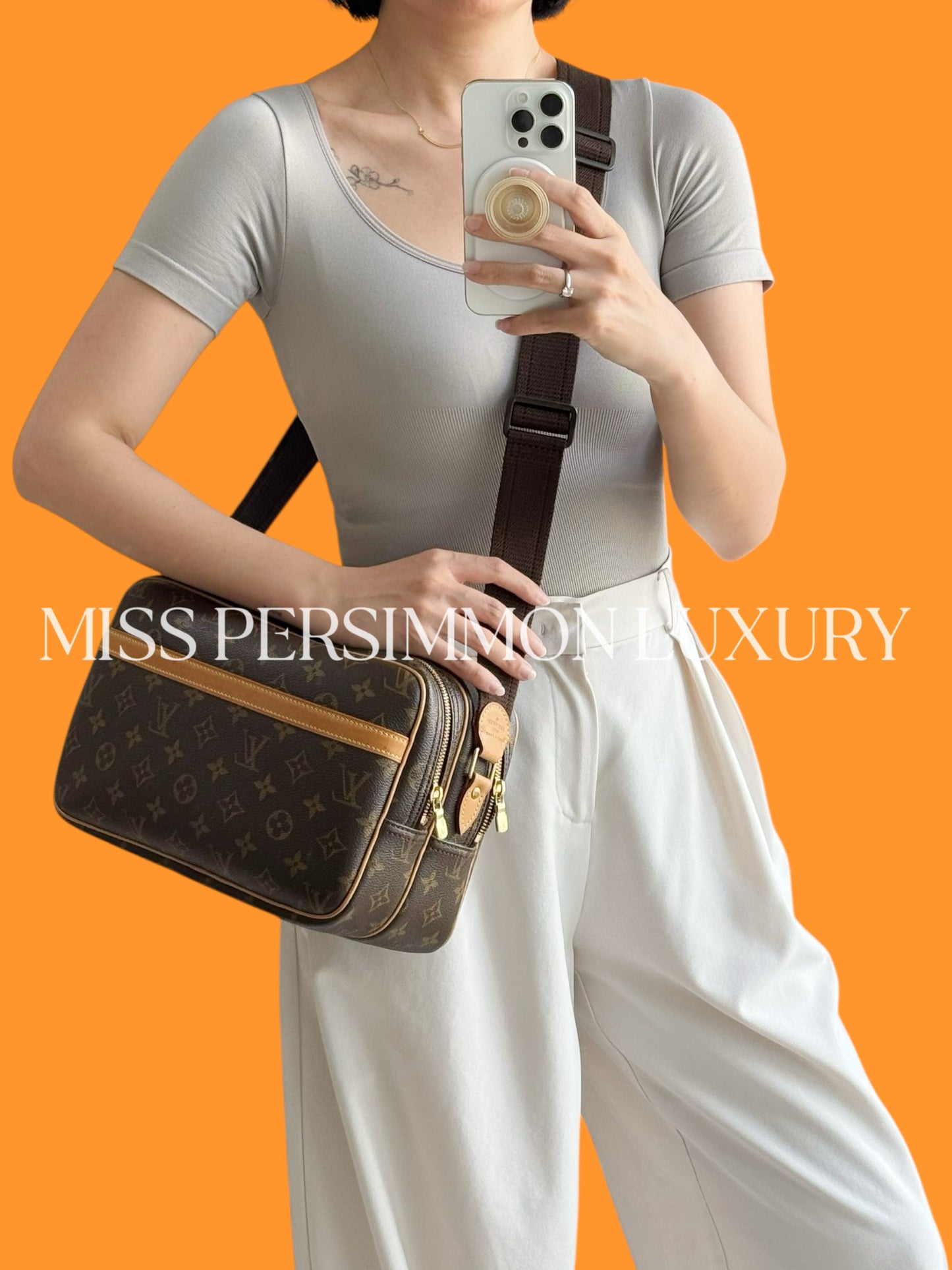 Louis Vuitton Vintage Reporter Shoulder Crossbody Bag