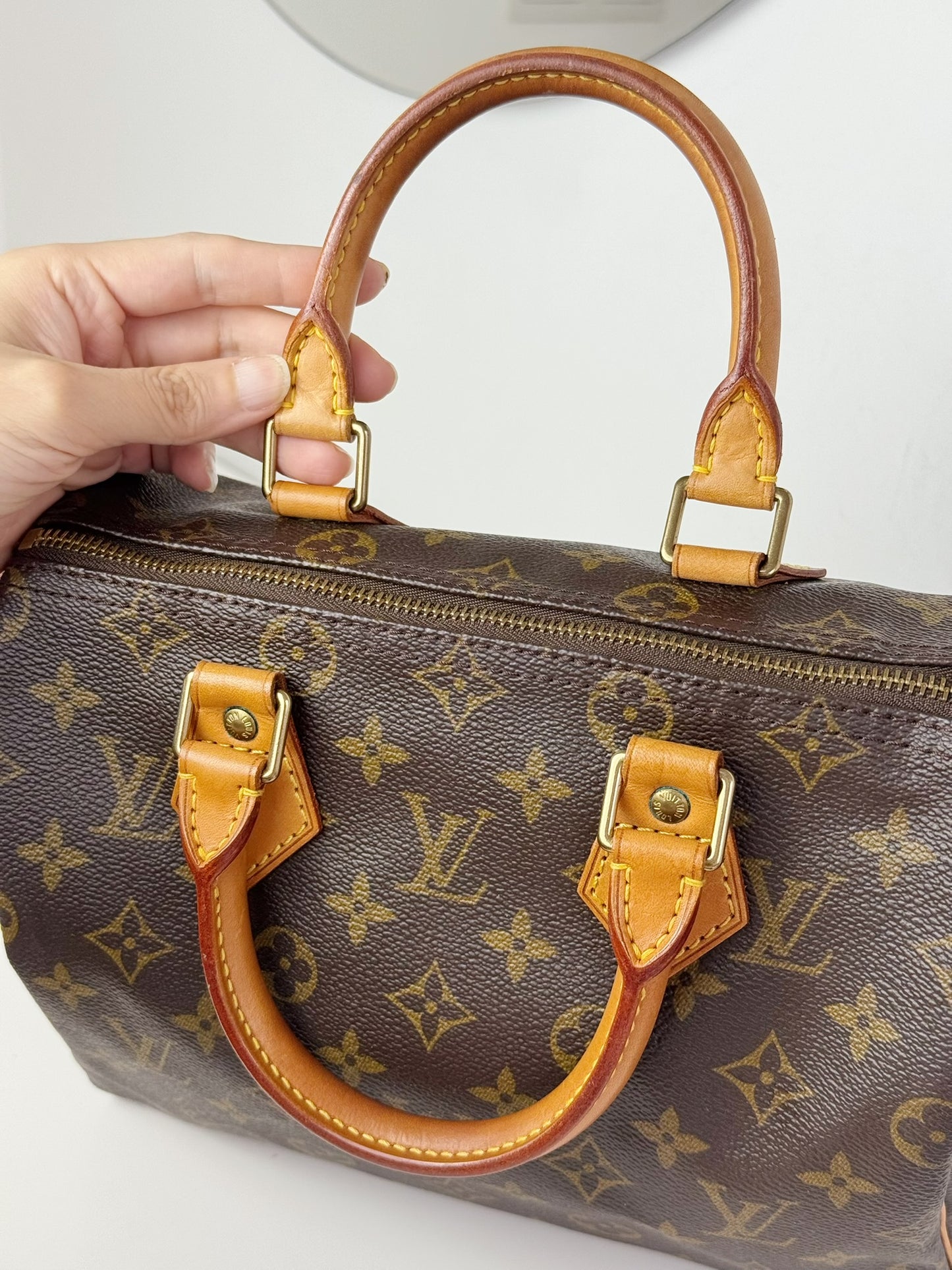 Louis Vuitton Vintage Speedy 25 Handbag Crossbody Bag