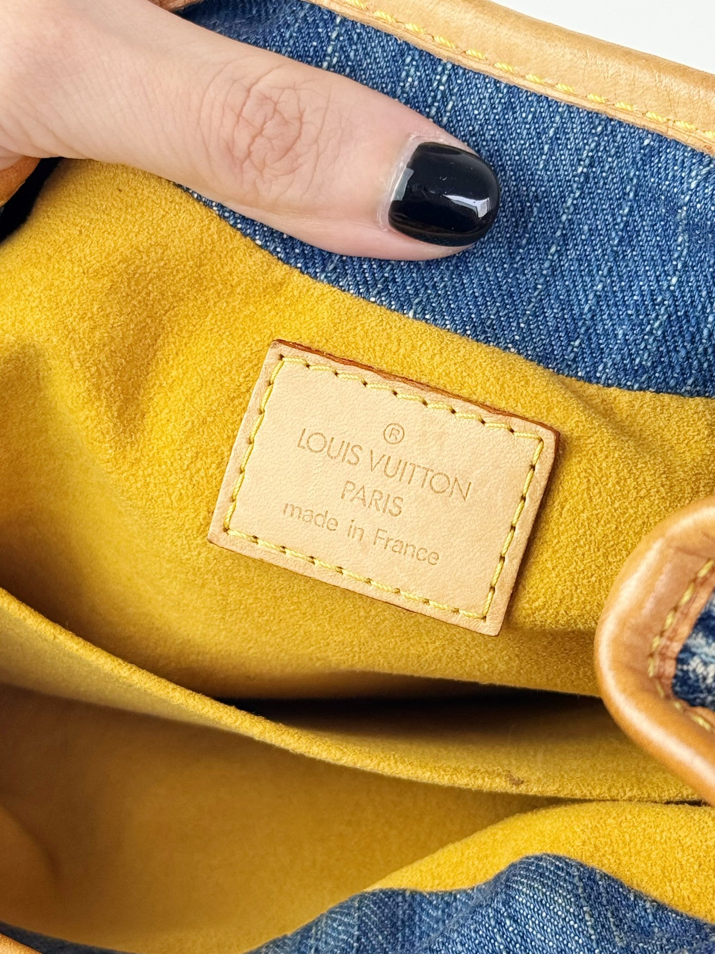 Louis Vuitton Denim Pleaty Handbag
