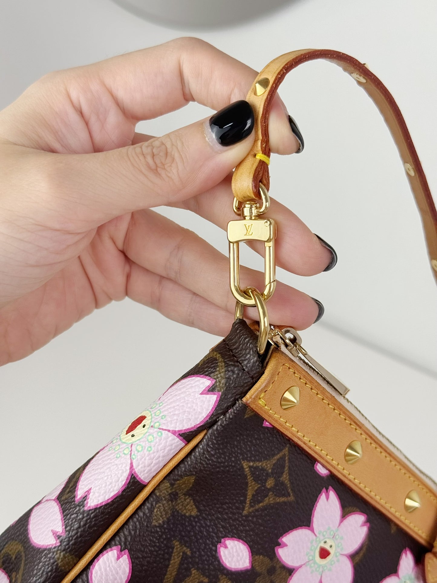 Louis Vuitton Takashi Murakami Sakura Cherry Blossom Pochette Accessoires Shoulder Crossbody Bag