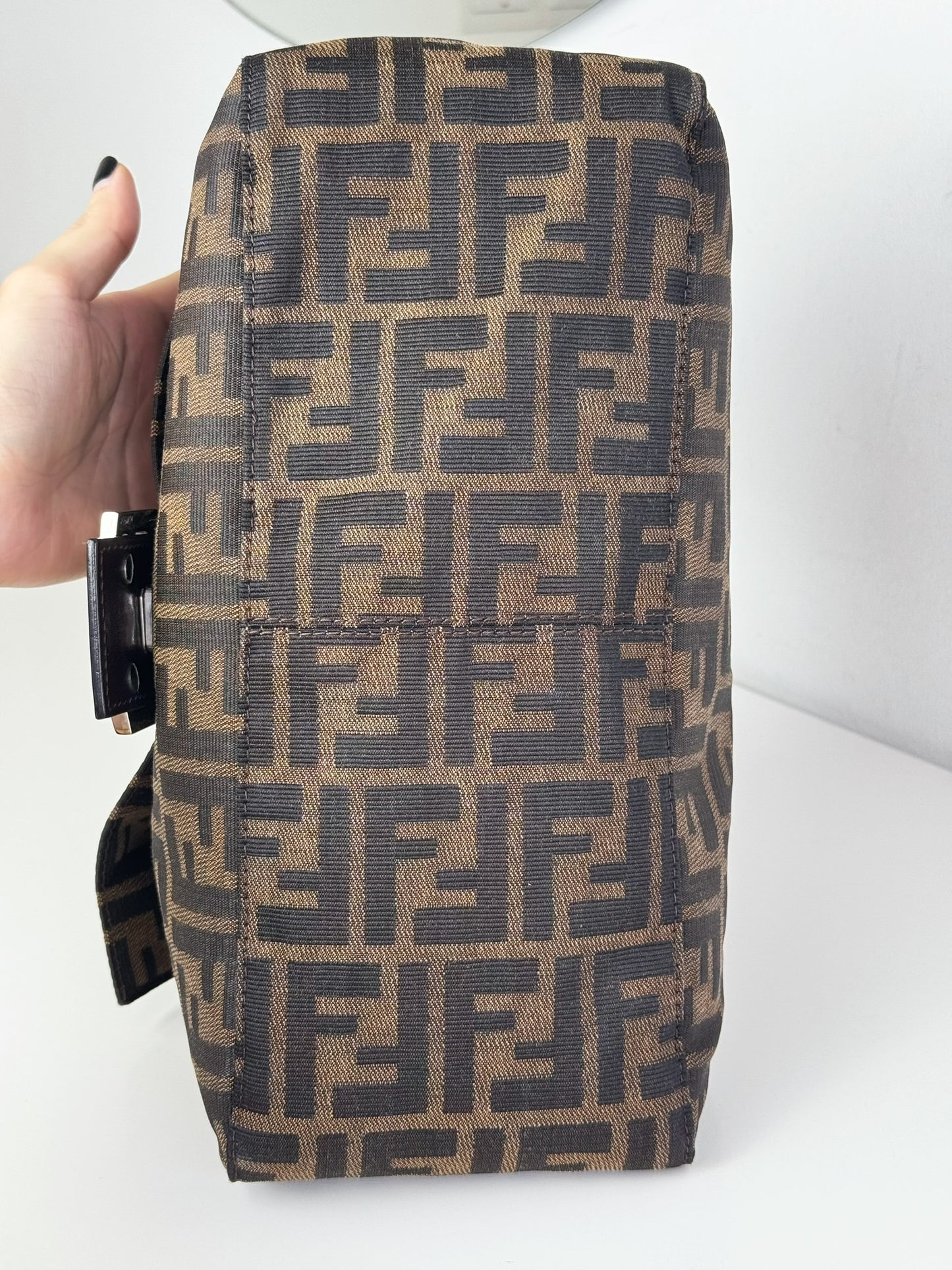 Fendi Vintage Zucca Mamma Baguette Shoulder Bag