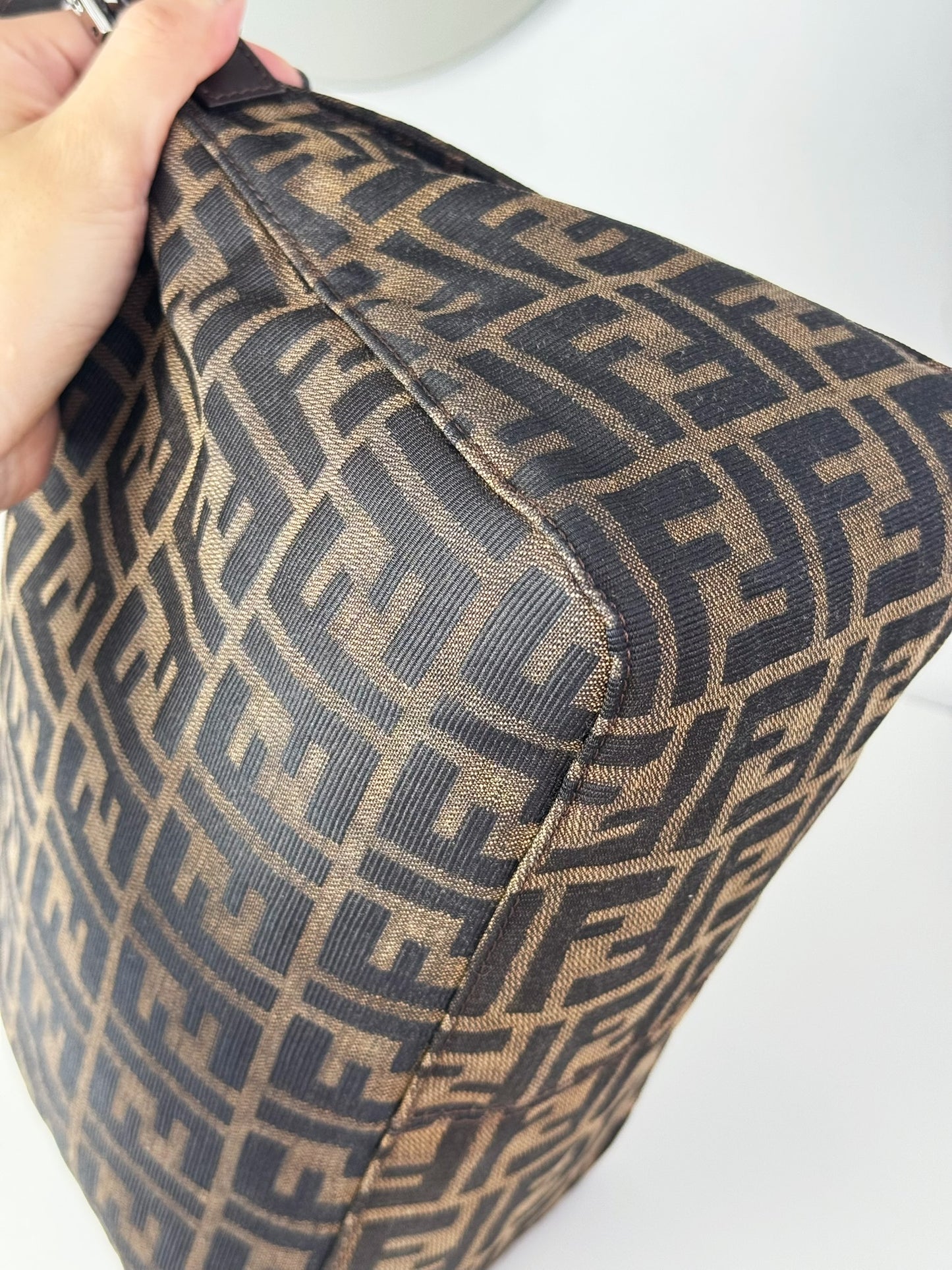 Fendi Vintage Zucca Mamma Baguette Shoulder Bag