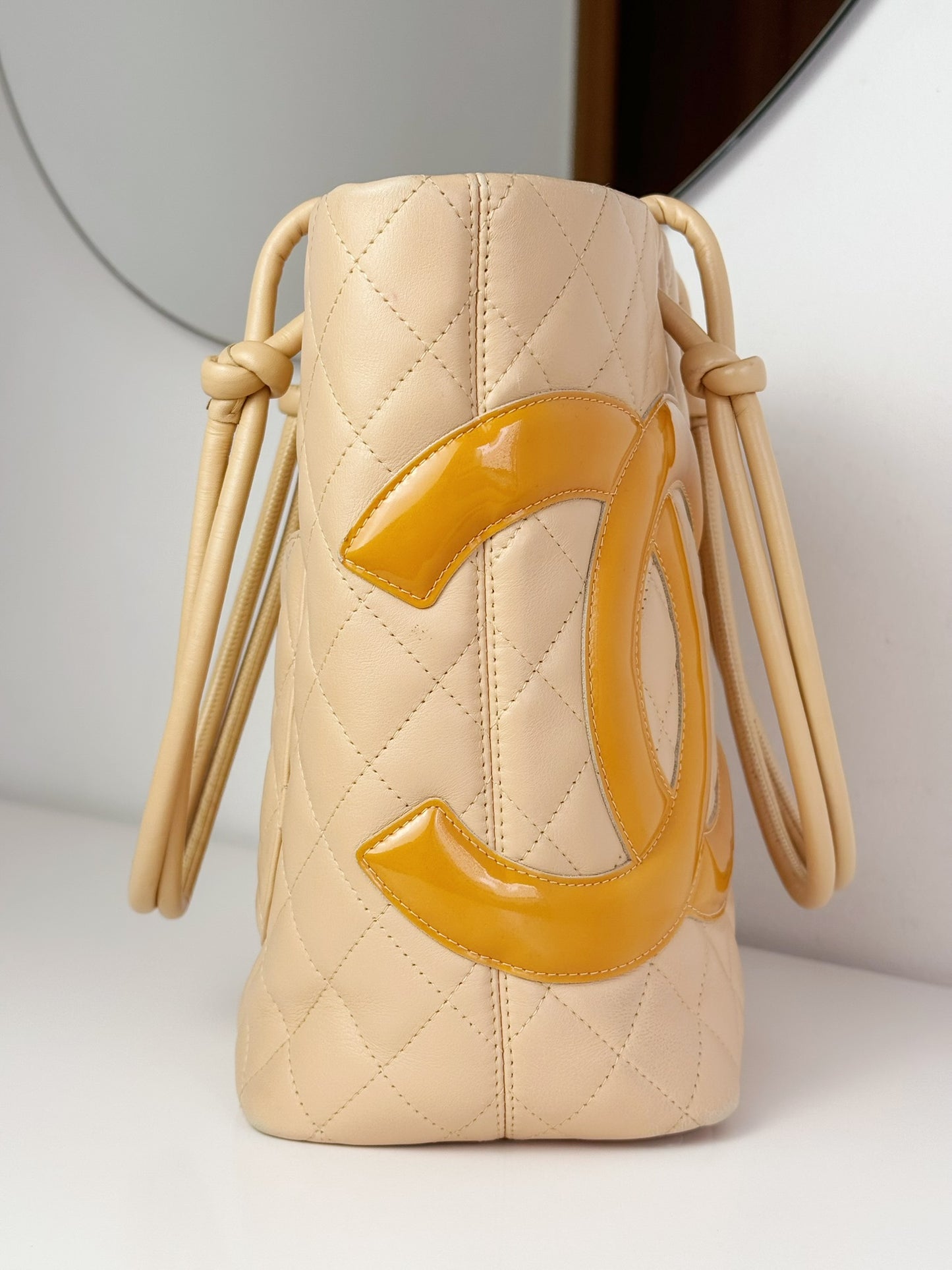 Chanel Vintage Cambon Shoulder Tote Bag