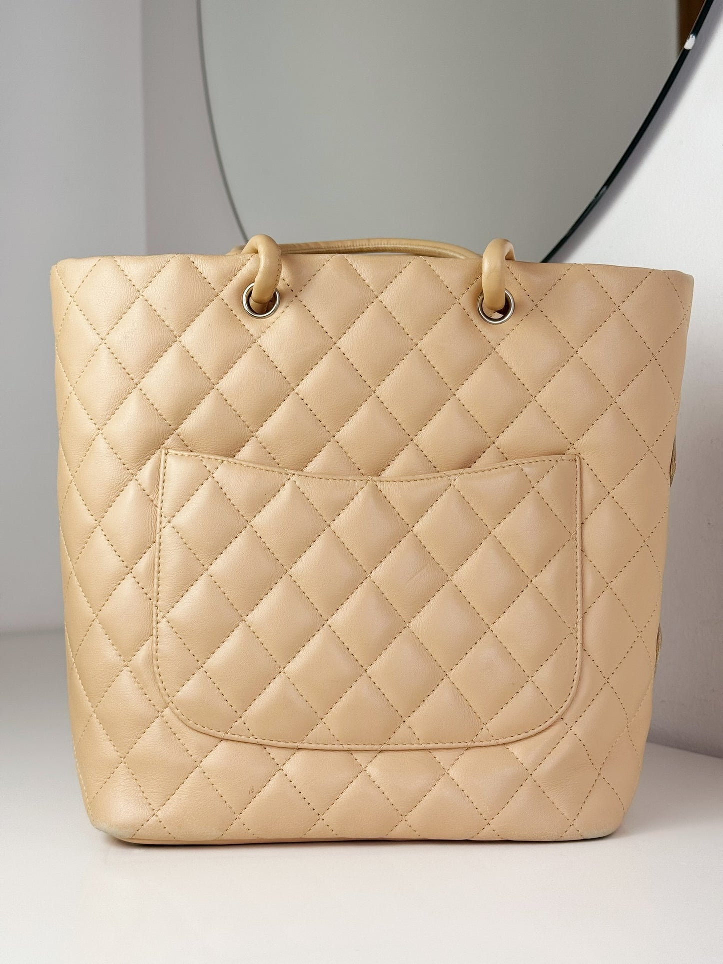 Chanel Vintage Cambon Shoulder Tote Bag