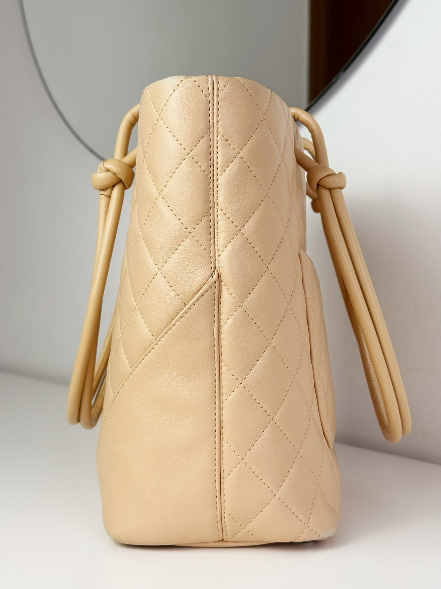 Chanel Vintage Cambon Shoulder Tote Bag
