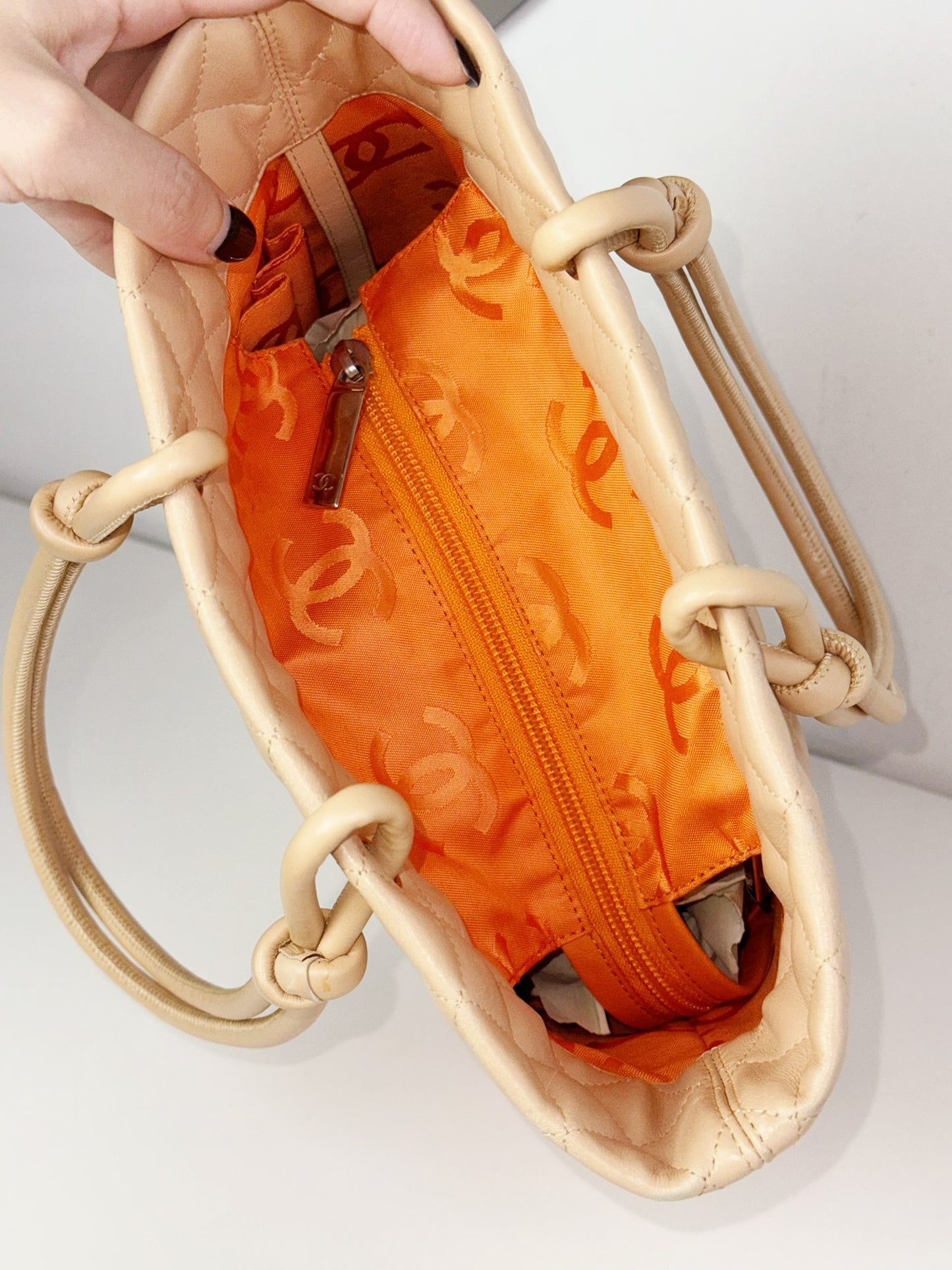 Chanel Vintage Cambon Shoulder Tote Bag