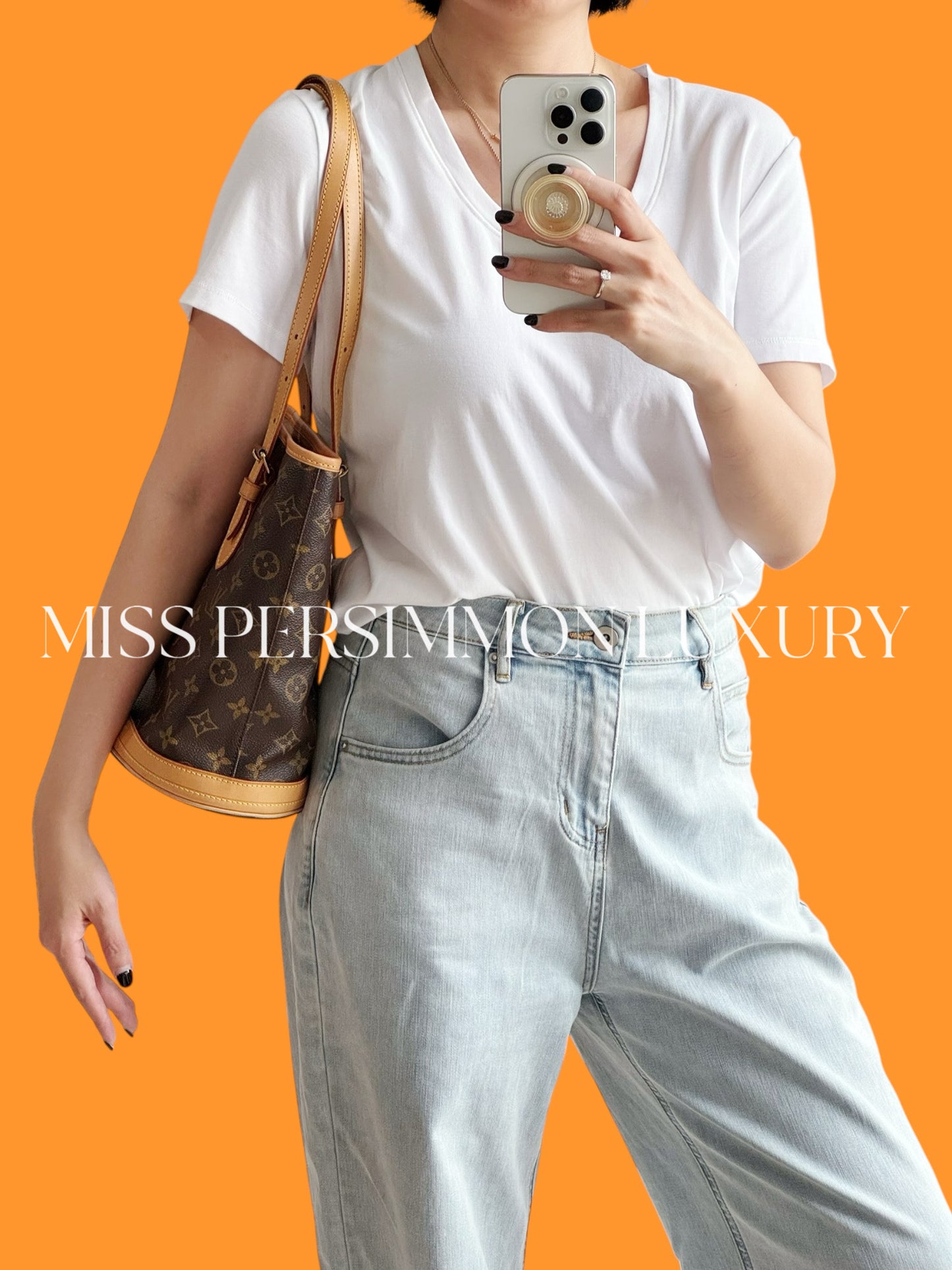 Louis Vuitton Vintage Marais Bucket Tote Shoulder Bag