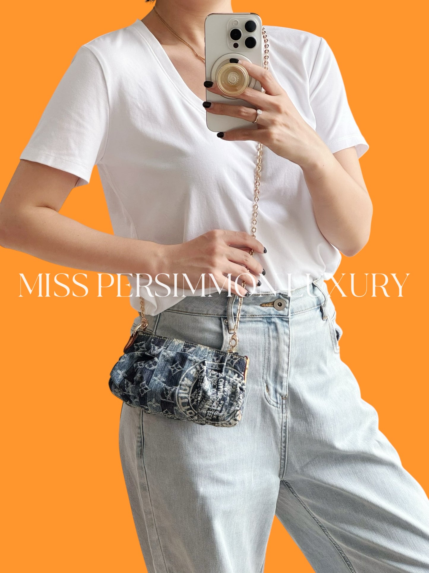 Louis Vuitton Limited Edtion Denim Raye Trousse Cosmetic Pouch