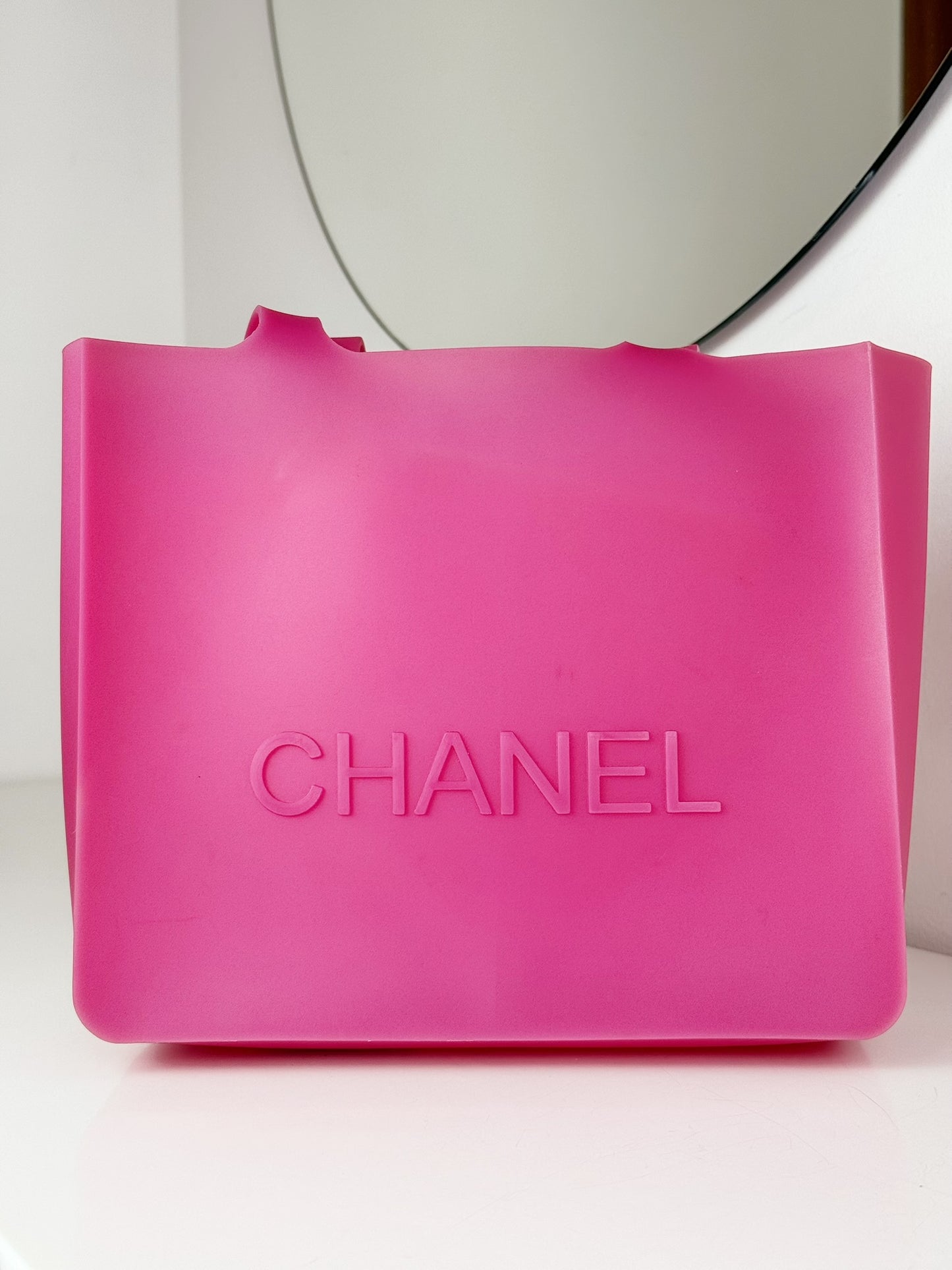 Chanel Vintage Pink Jelly Shoulder Tote Bag