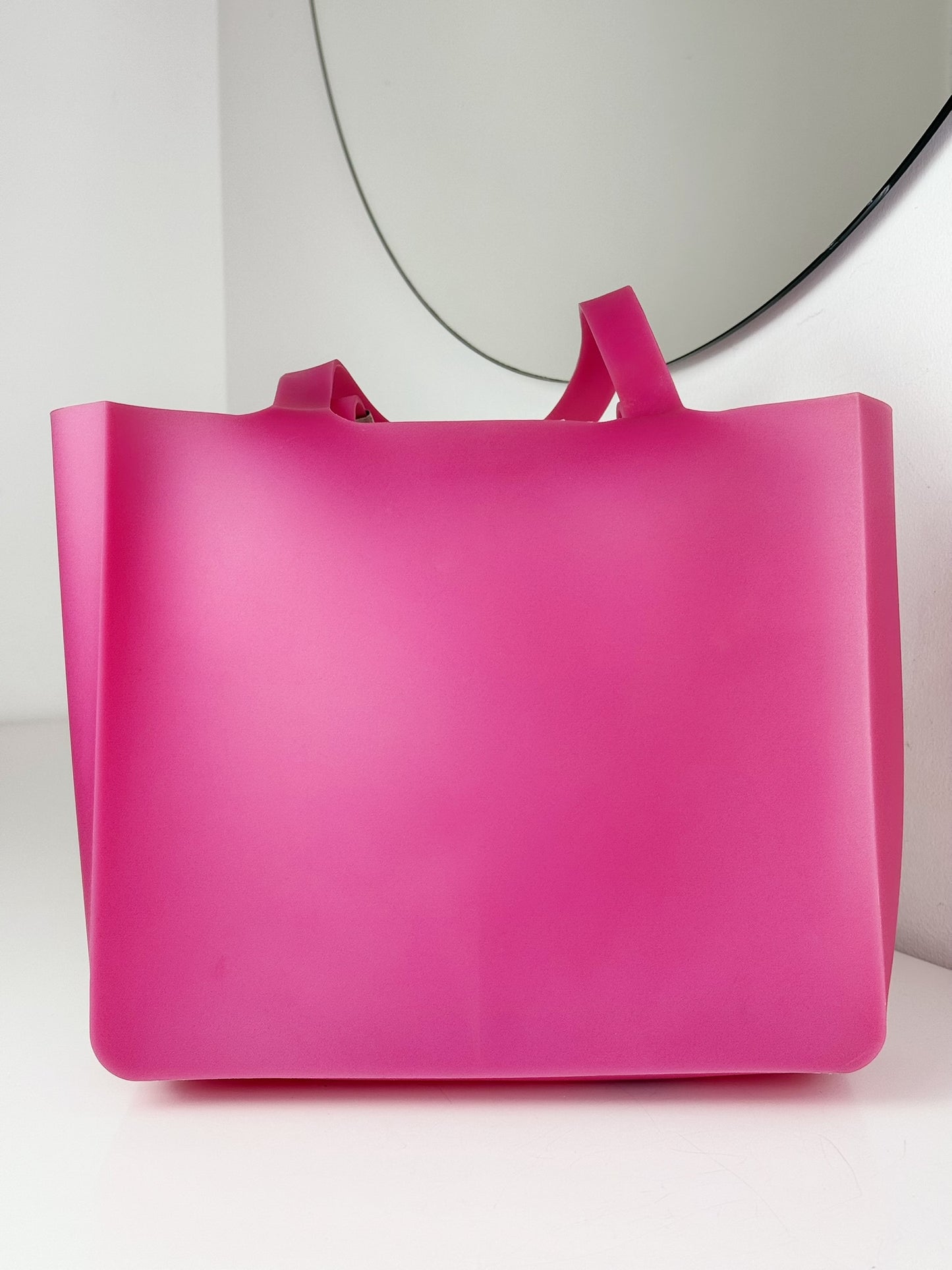 Chanel Vintage Pink Jelly Shoulder Tote Bag