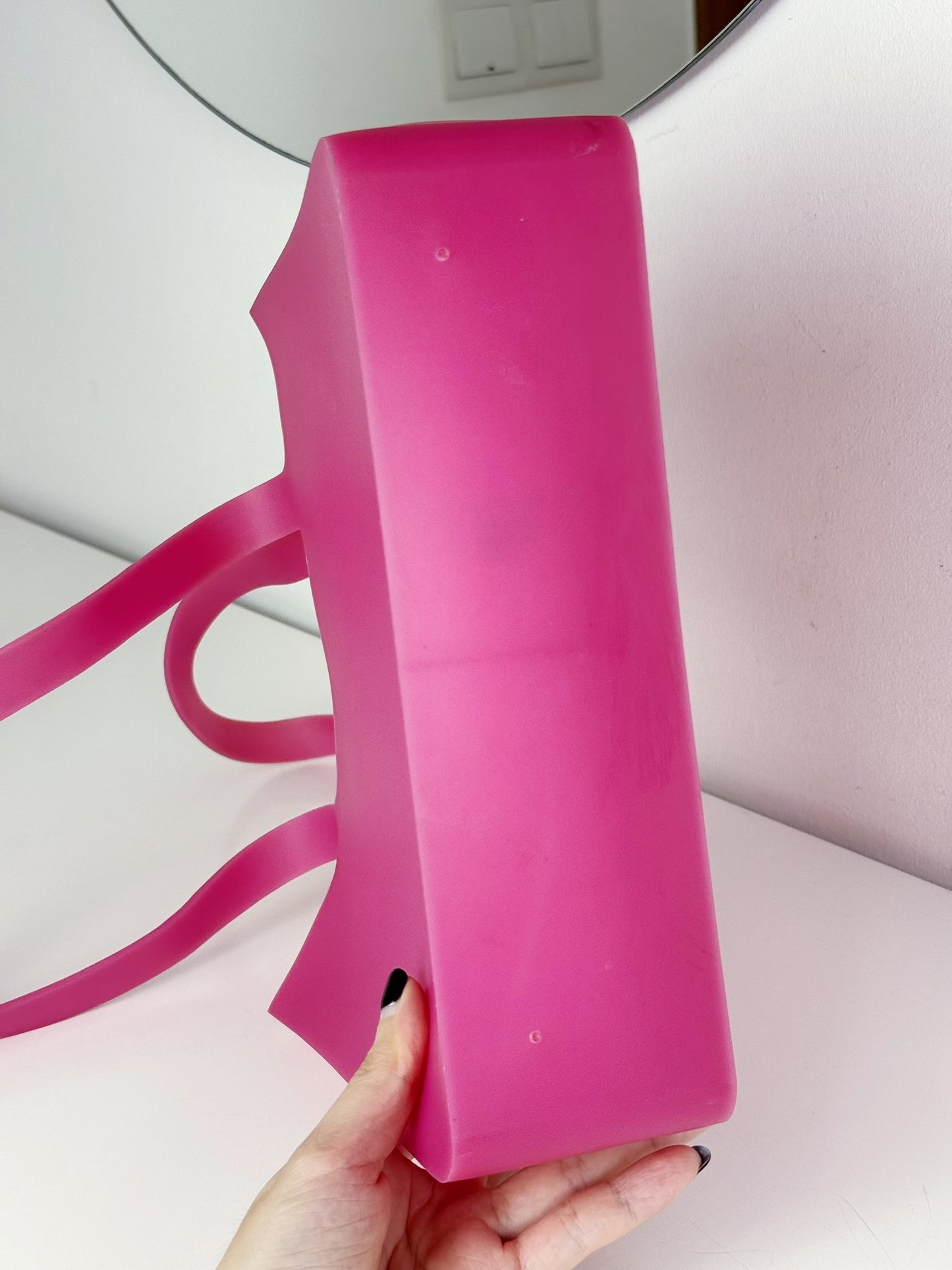 Chanel Vintage Pink Jelly Shoulder Tote Bag