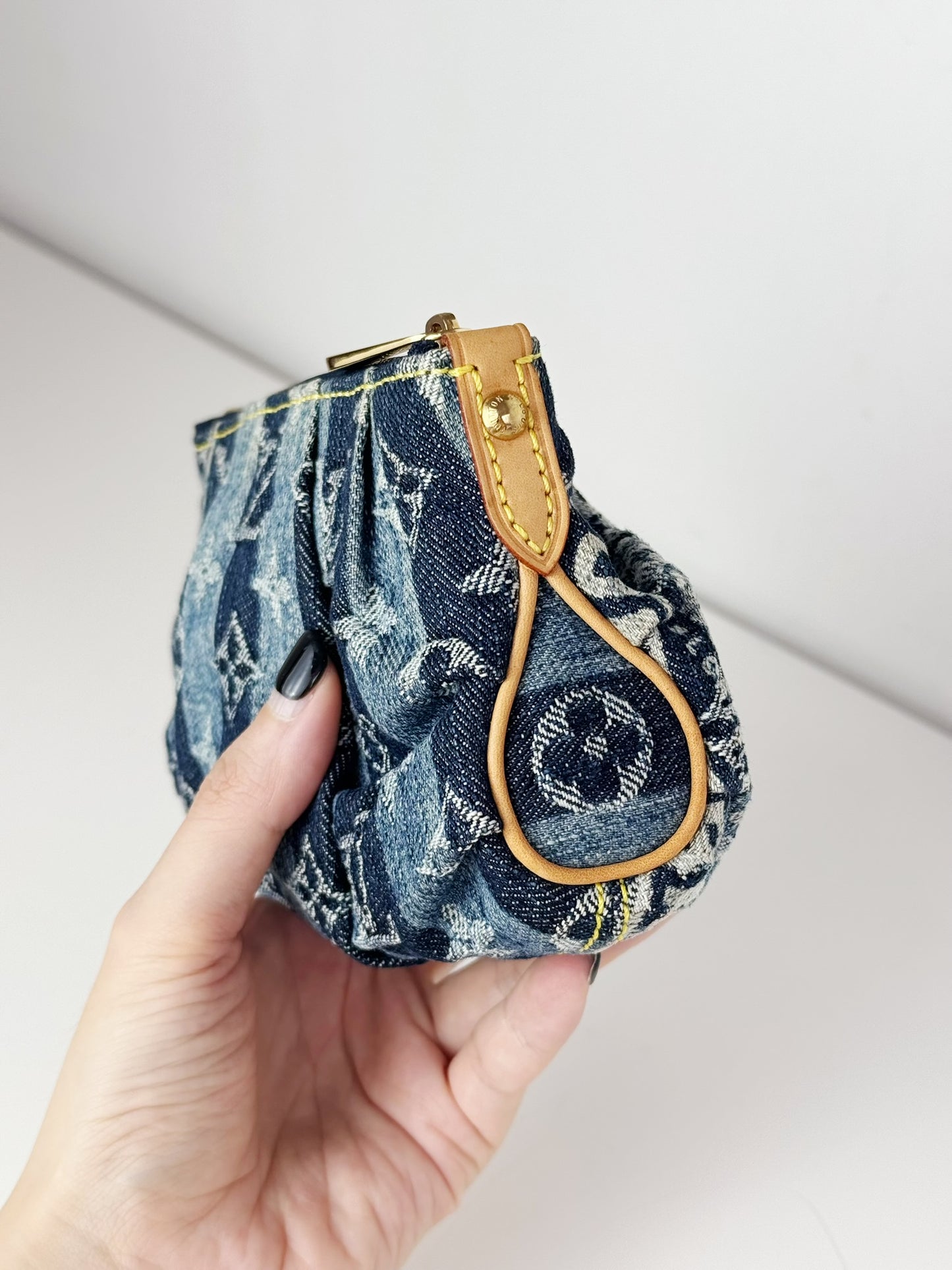 Louis Vuitton Limited Edtion Denim Raye Trousse Cosmetic Pouch