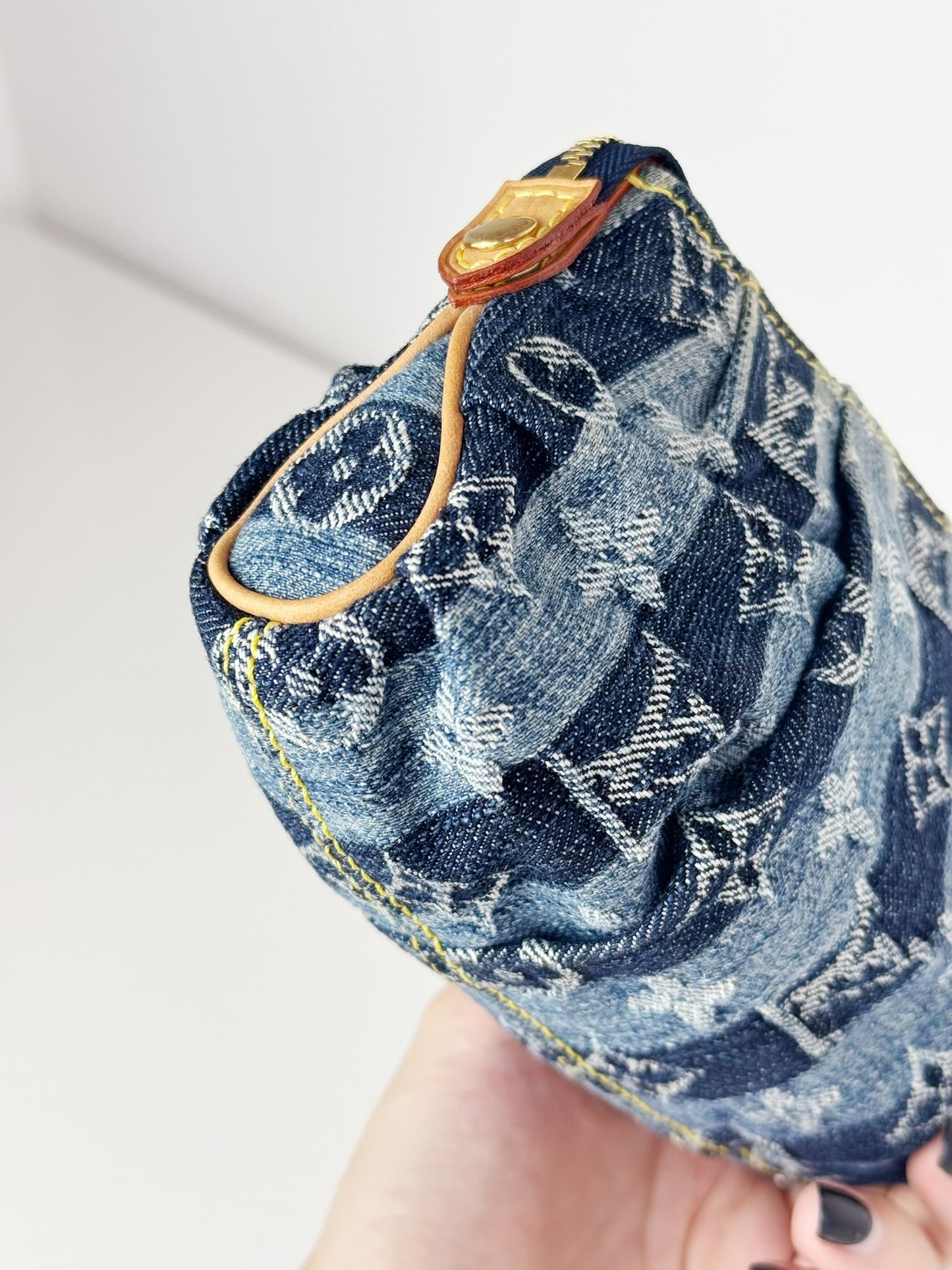 Louis Vuitton Limited Edtion Denim Raye Trousse Cosmetic Pouch