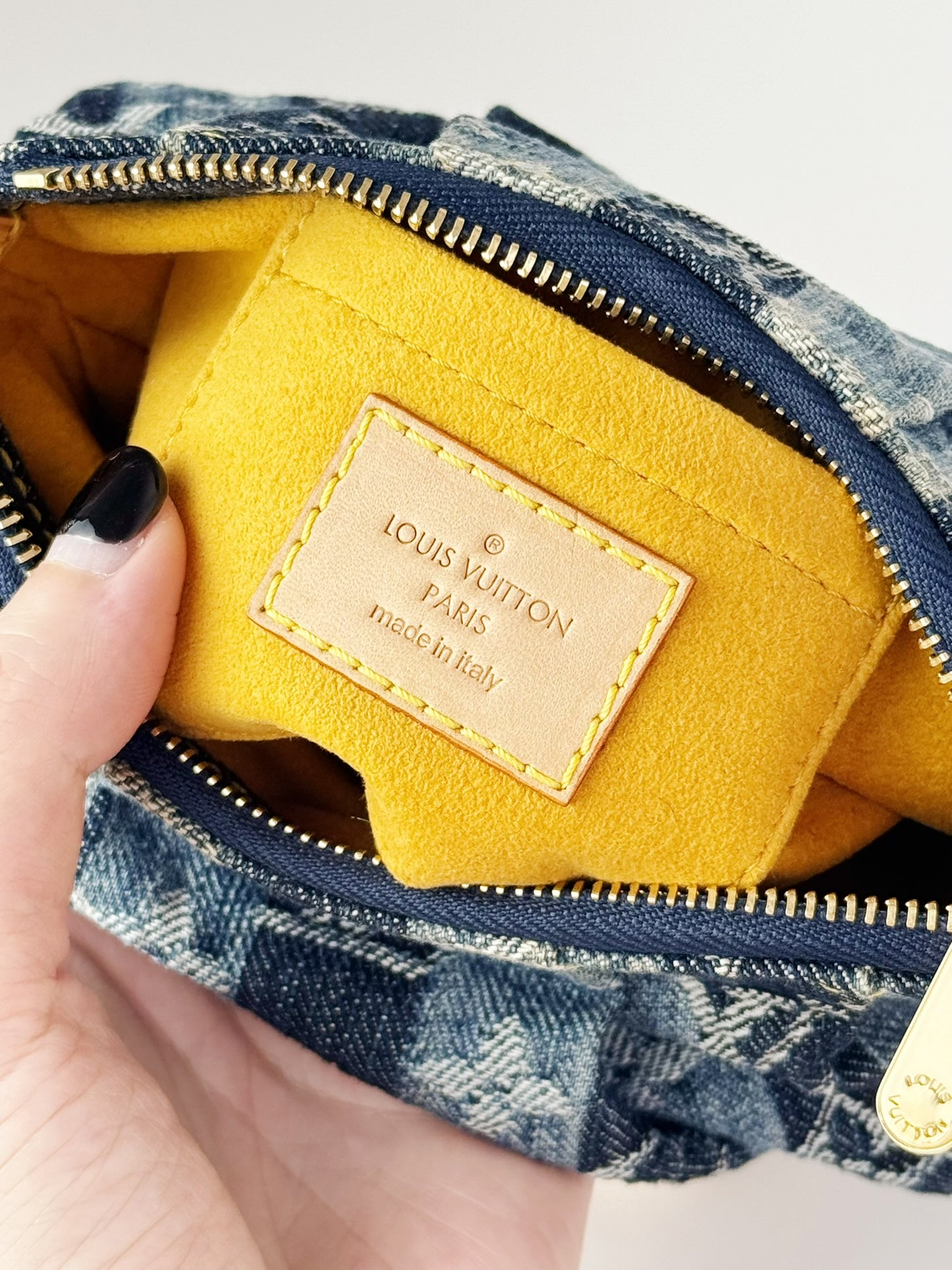 Louis Vuitton Limited Edtion Denim Raye Trousse Cosmetic Pouch