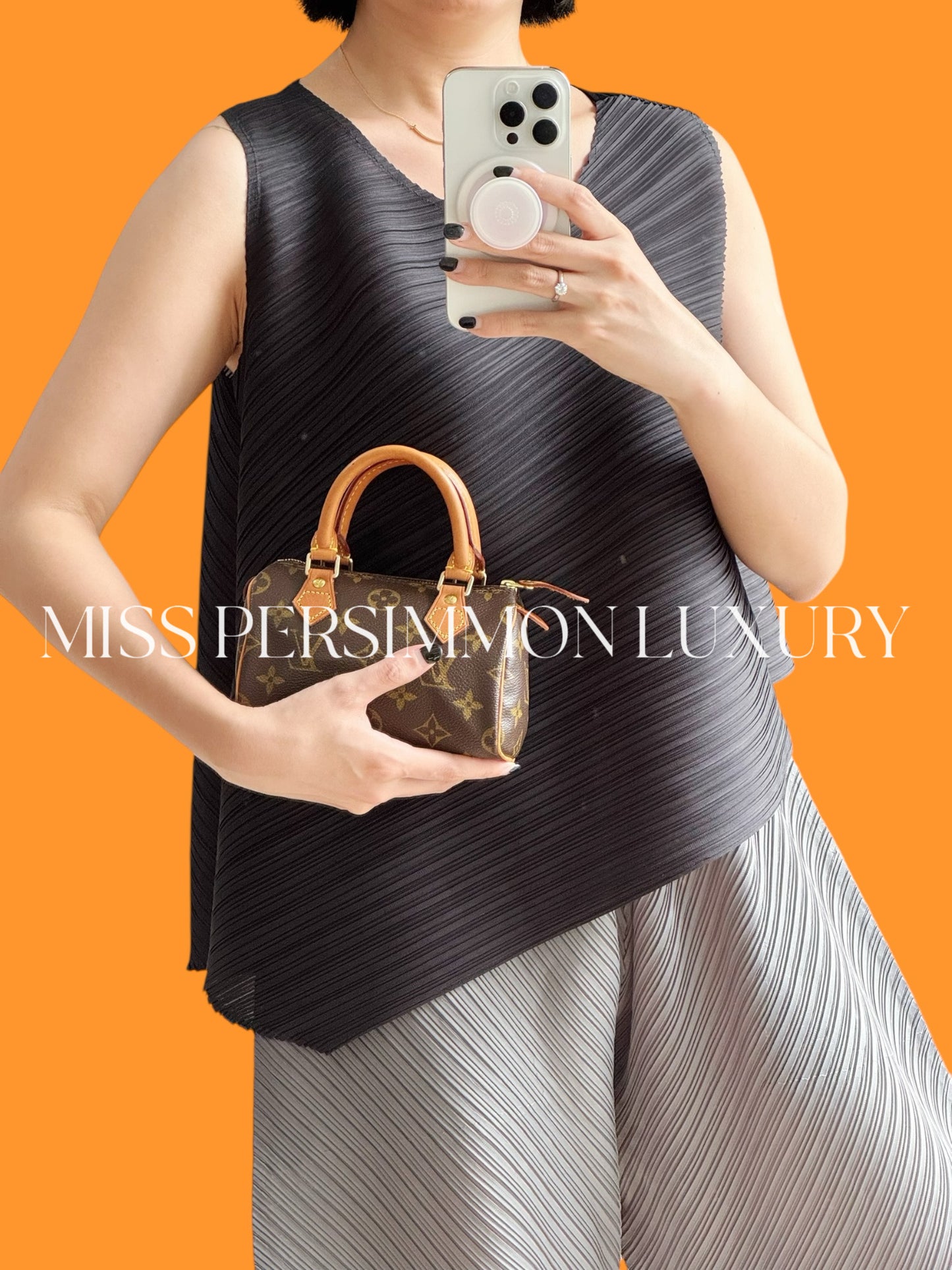 Louis Vuitton Vintage Mini Speedy Handbag Crossbody Bag