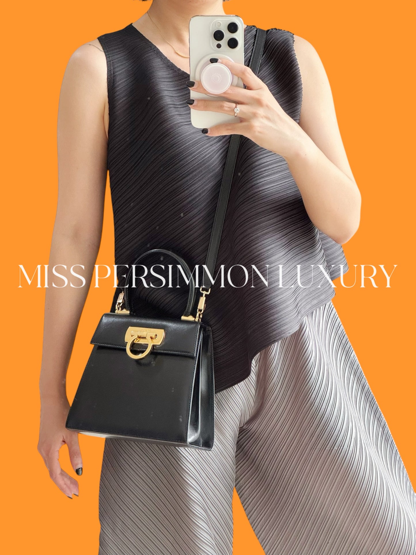 Salvatore Ferragamo Vintage Gancini Handbag Crossbody Bag