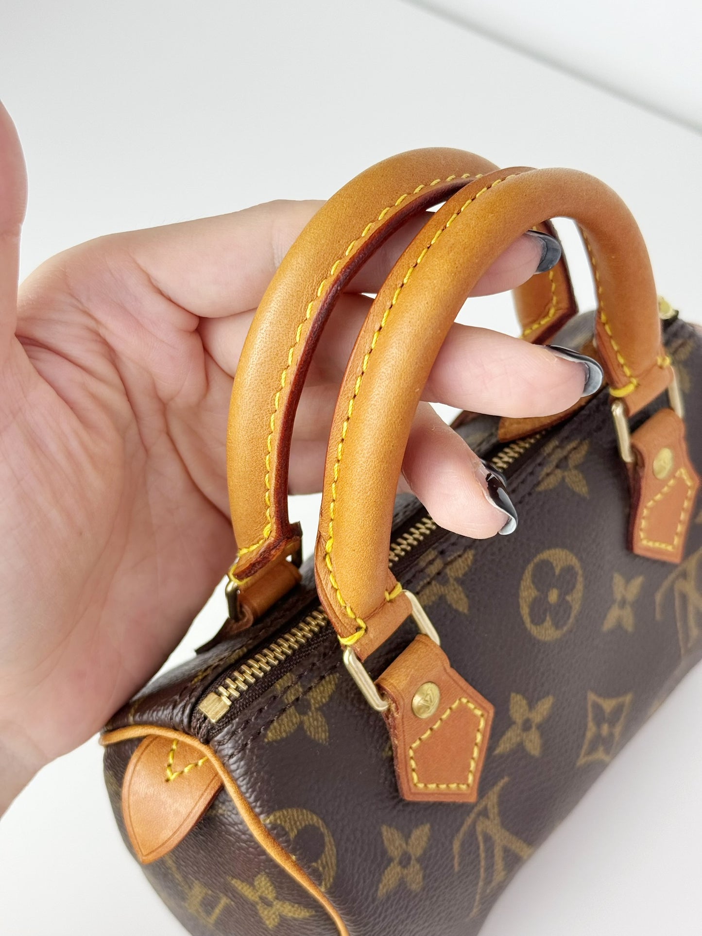 Louis Vuitton Vintage Mini Speedy Handbag Crossbody Bag