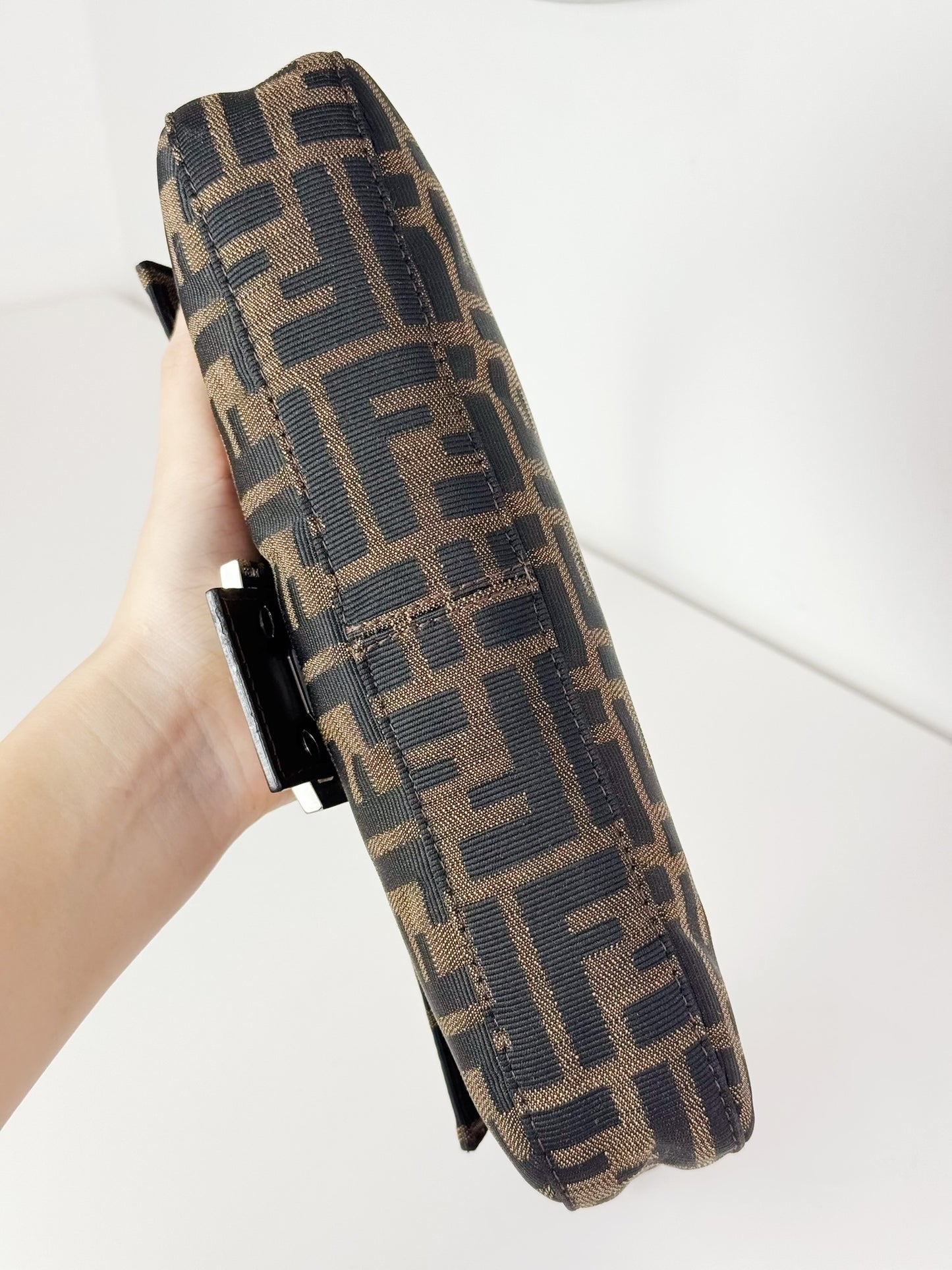 Fendi Vintage Zucca Baguette Shoulder Bag
