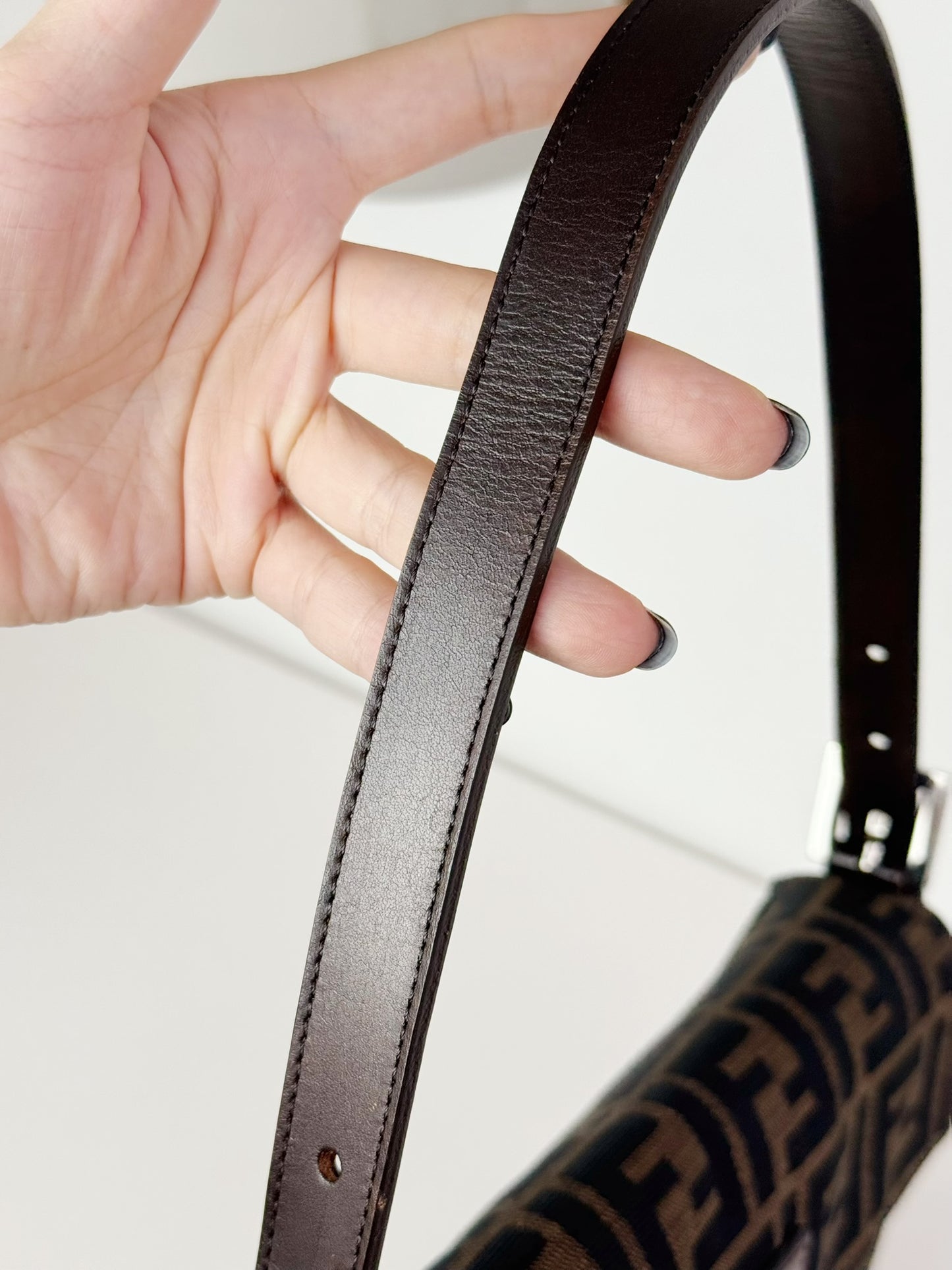 Fendi Vintage Zucca Baguette Shoulder Bag