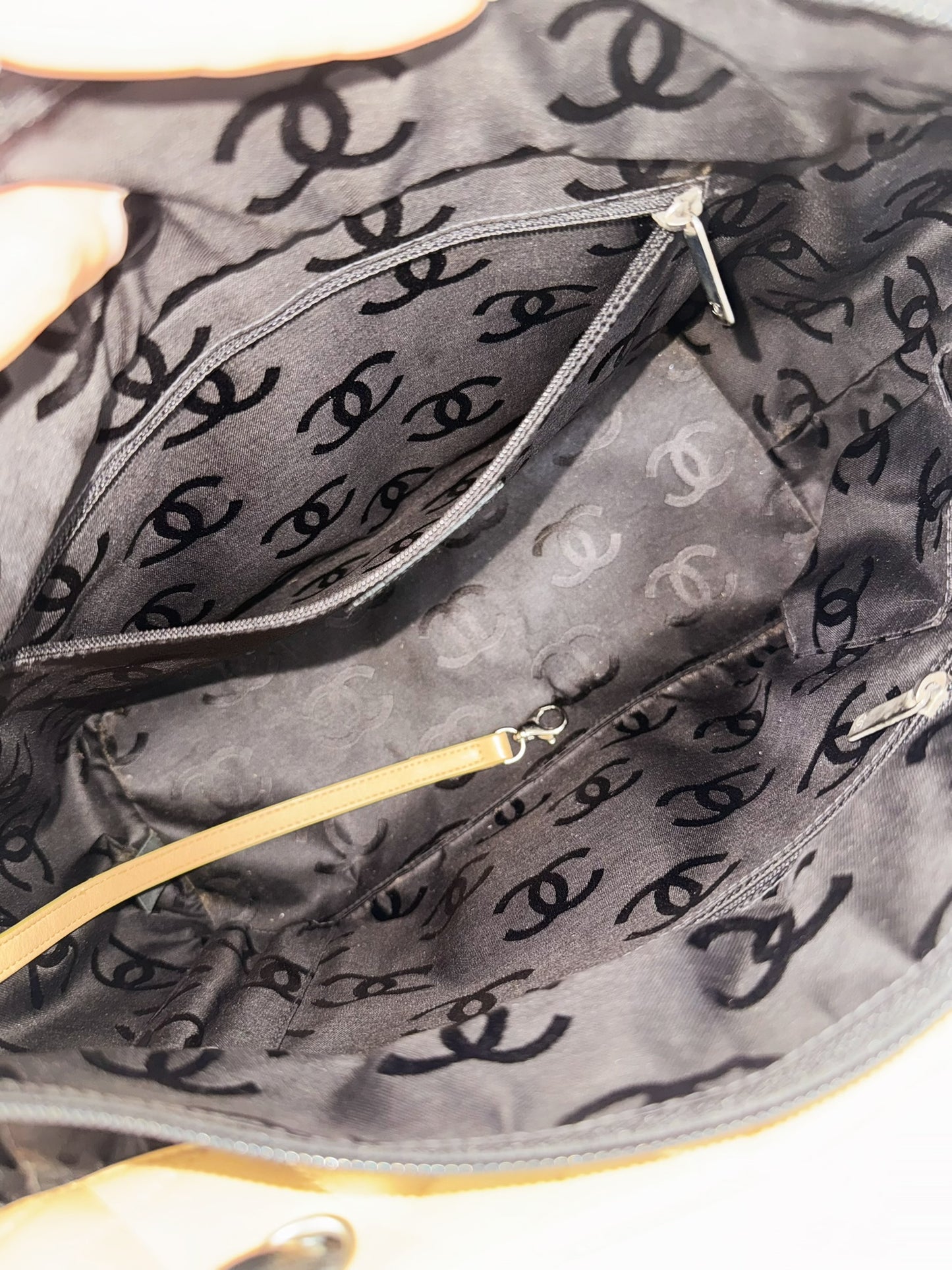 Chanel Vintage Cambon Tote Shoulder Bag