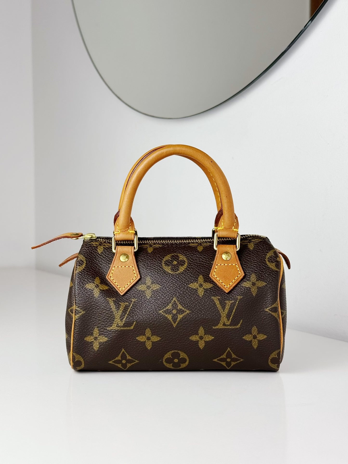Louis Vuitton Vintage Mini Speedy Handbag Crossbody Bag