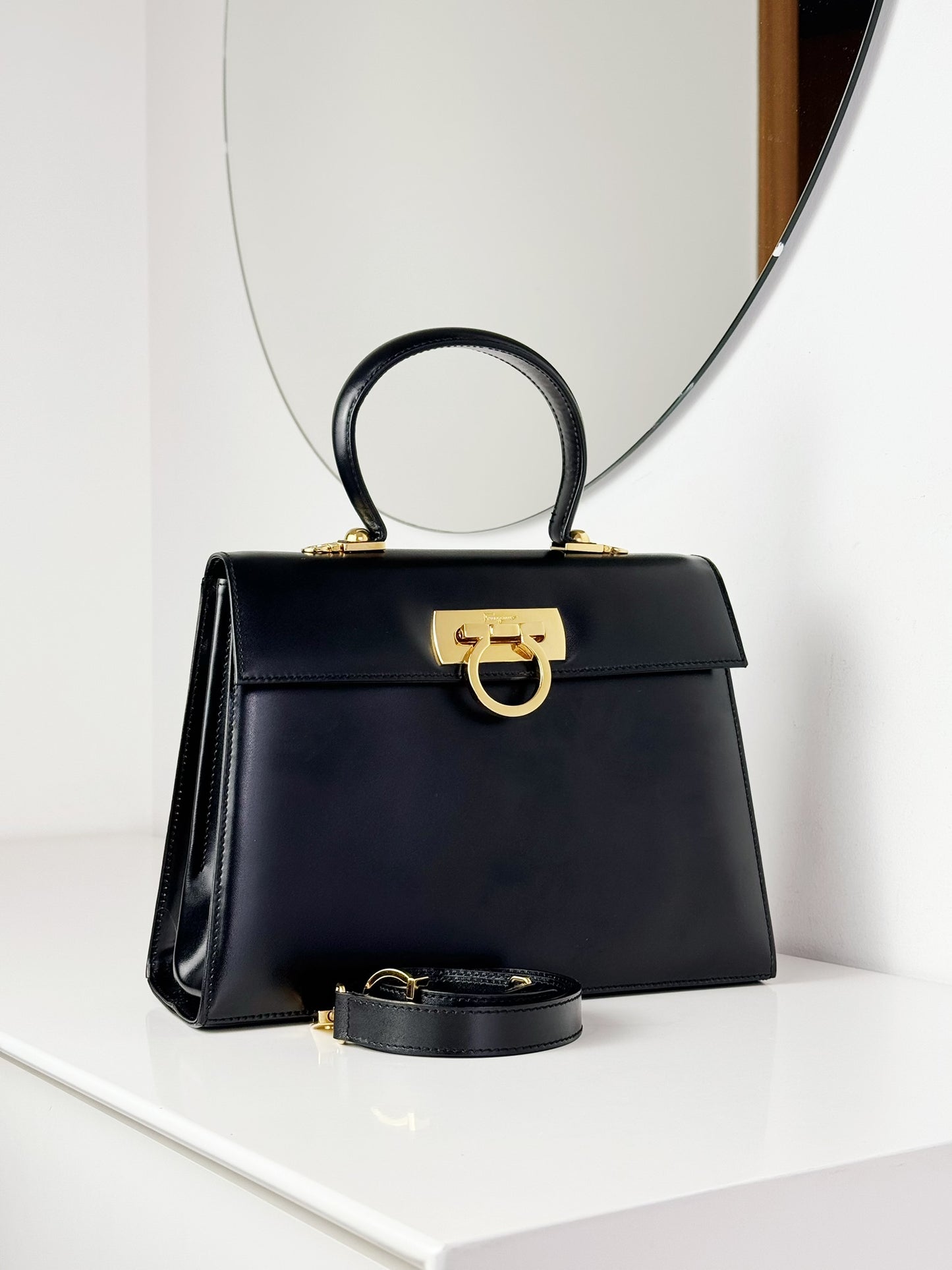 Salvatore Ferragamo Vintage Gancini Handbag Crossbody Bag