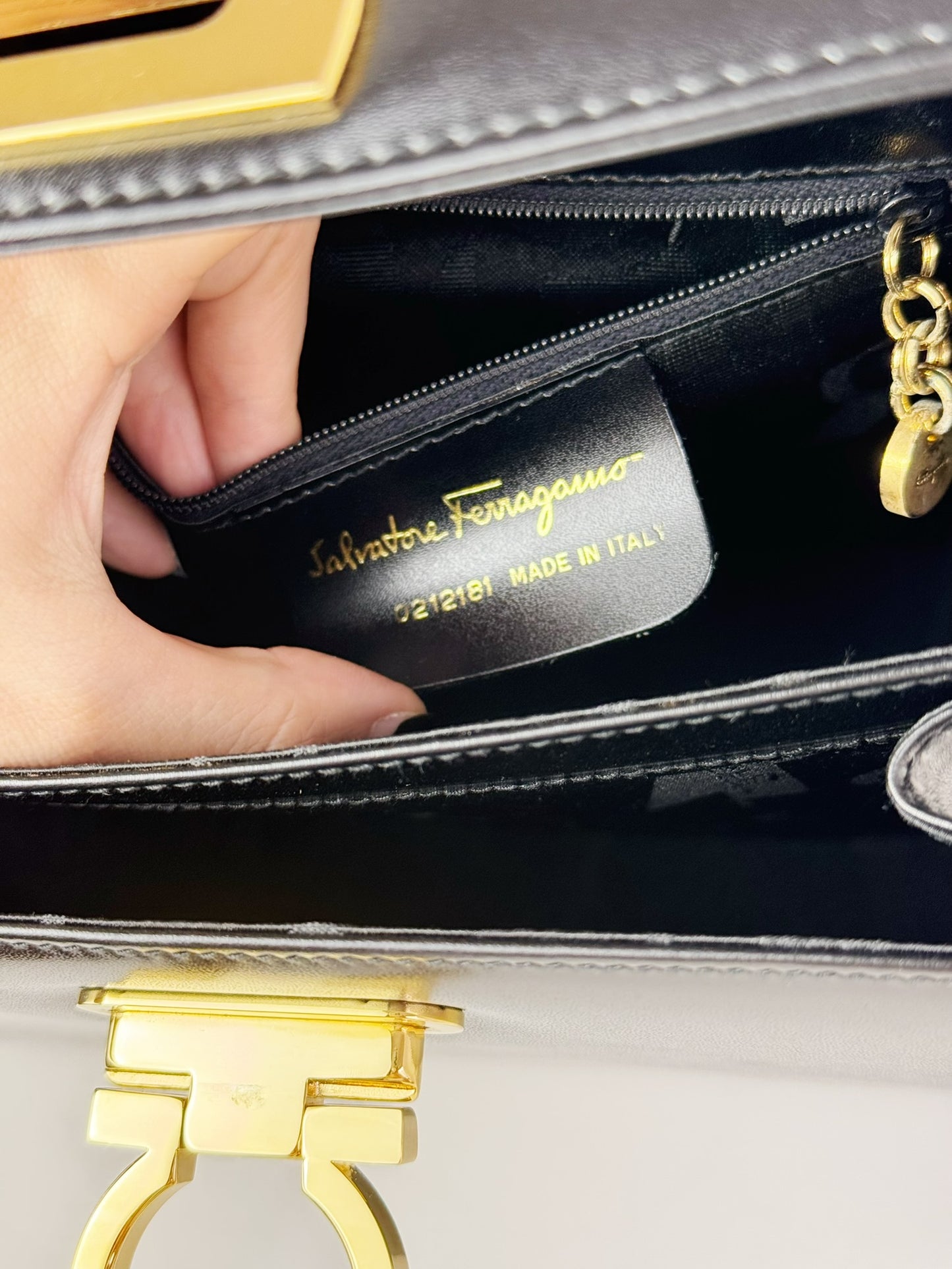 Salvatore Ferragamo Vintage Gancini Handbag Crossbody Bag