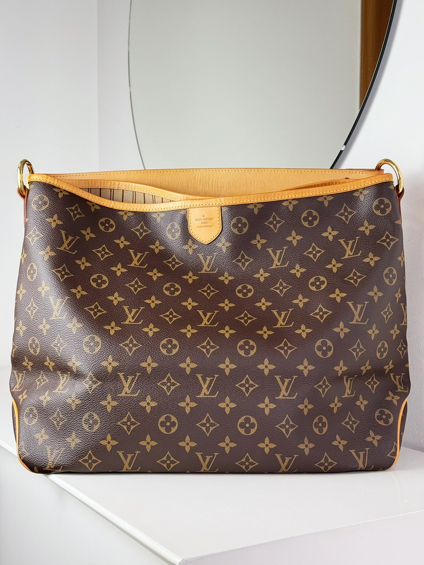 Louis Vuitton Vintage Delightful MM Tote Crossbody Bag
