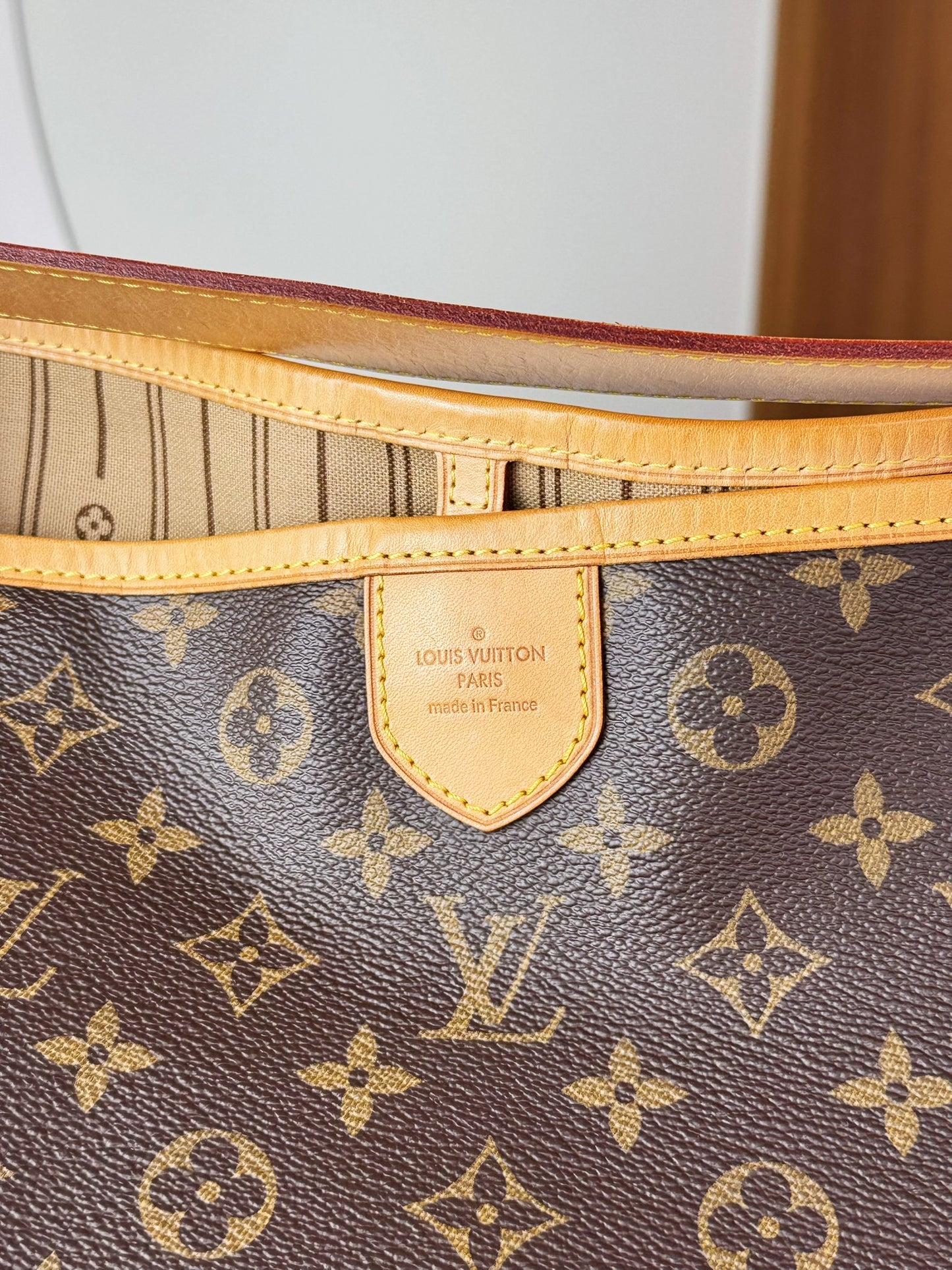 Louis Vuitton Vintage Delightful MM Tote Crossbody Bag
